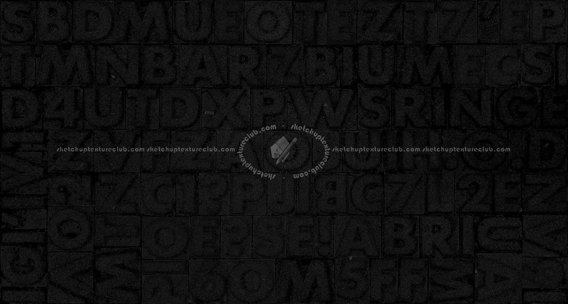 Textures   -   ARCHITECTURE   -   PAVING OUTDOOR   -   Concrete   -   Blocks mixed  - Concrete paving outdoor fonts texture seamless 18225 - Specular