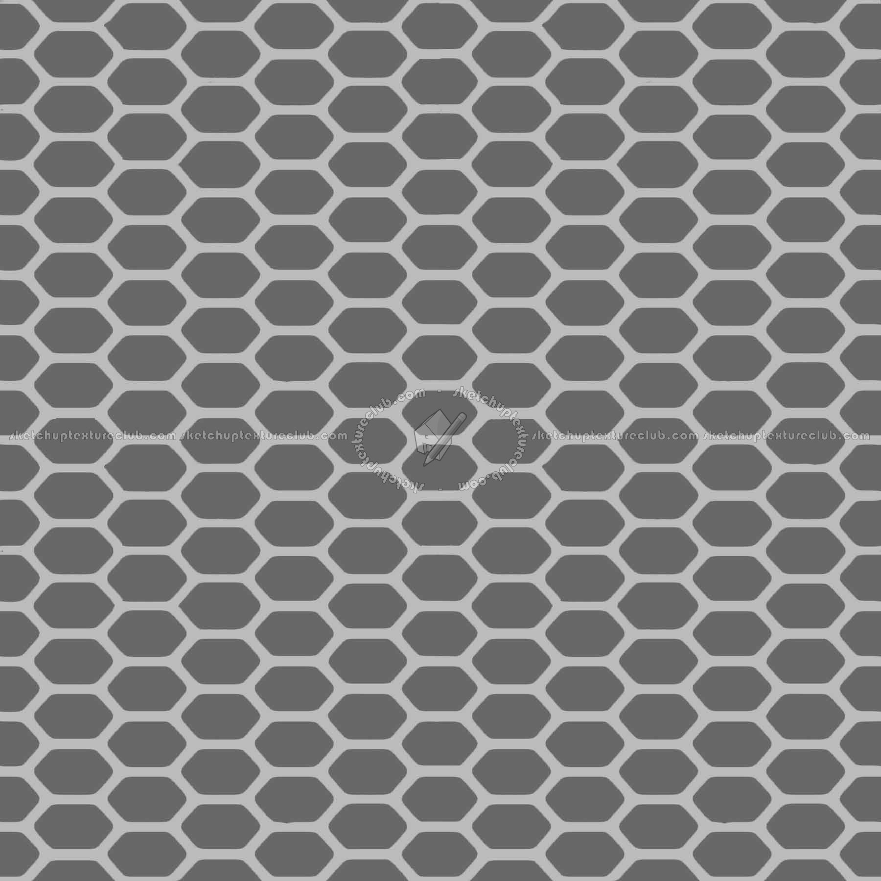 Textures   -   MATERIALS   -   METALS   -   Perforated  - Mesh steel perforate metal texture seamless 10537 - Displacement