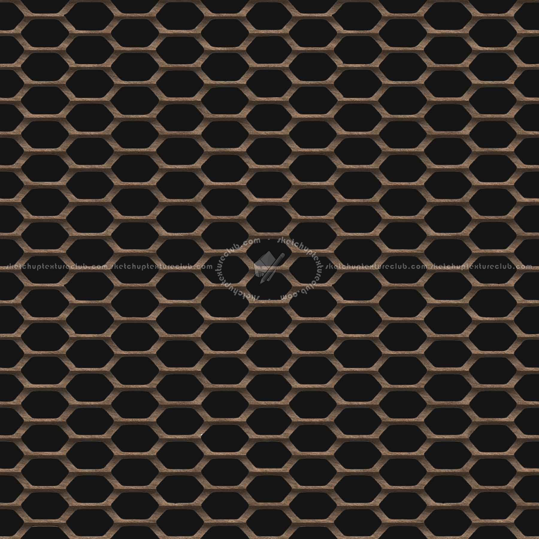 Textures   -   MATERIALS   -   METALS   -   Perforated  - Mesh steel perforate metal texture seamless 10537 - Specular