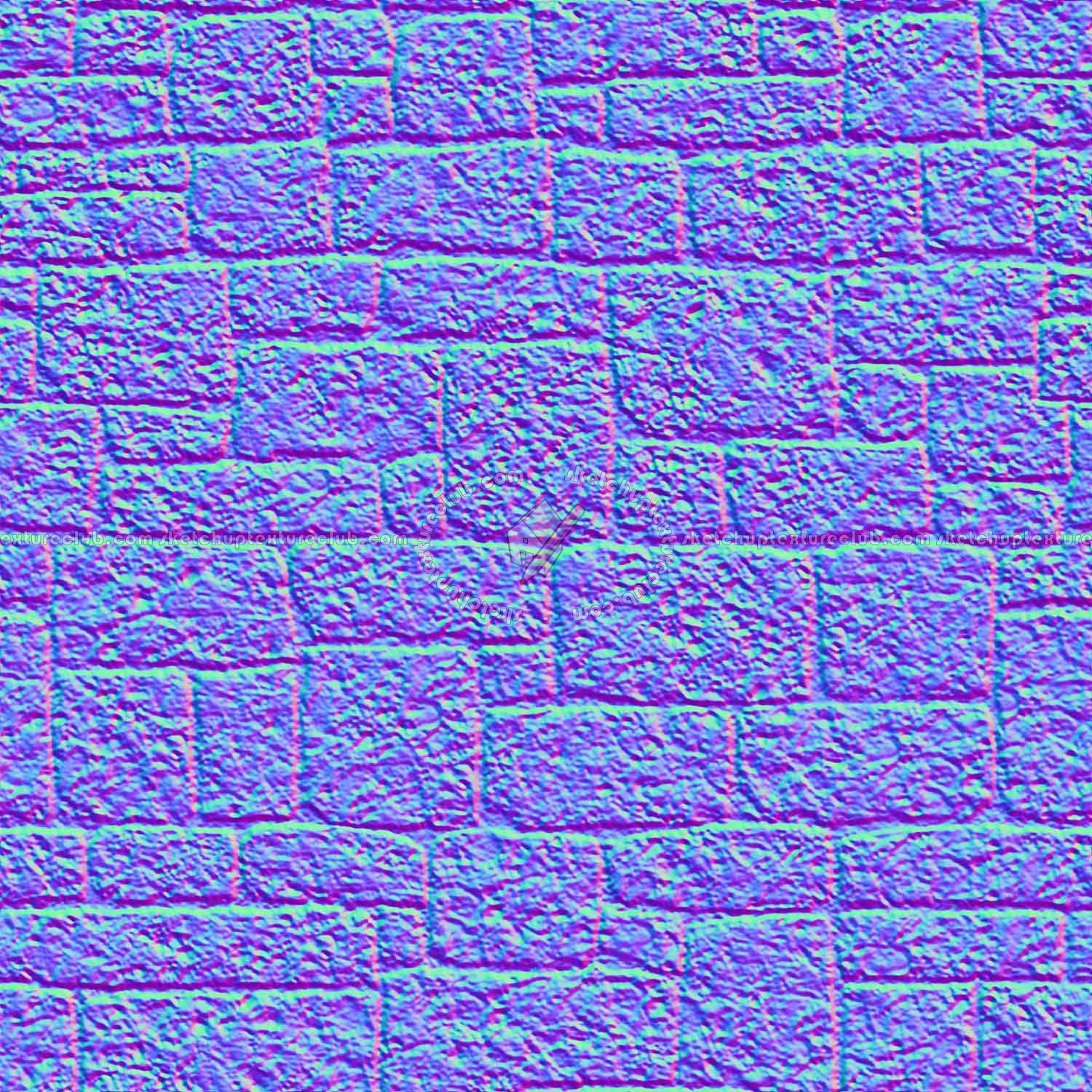 Textures   -   ARCHITECTURE   -   STONES WALLS   -   Stone blocks  - Wall stone with regular blocks texture seamless 08358 - Normal