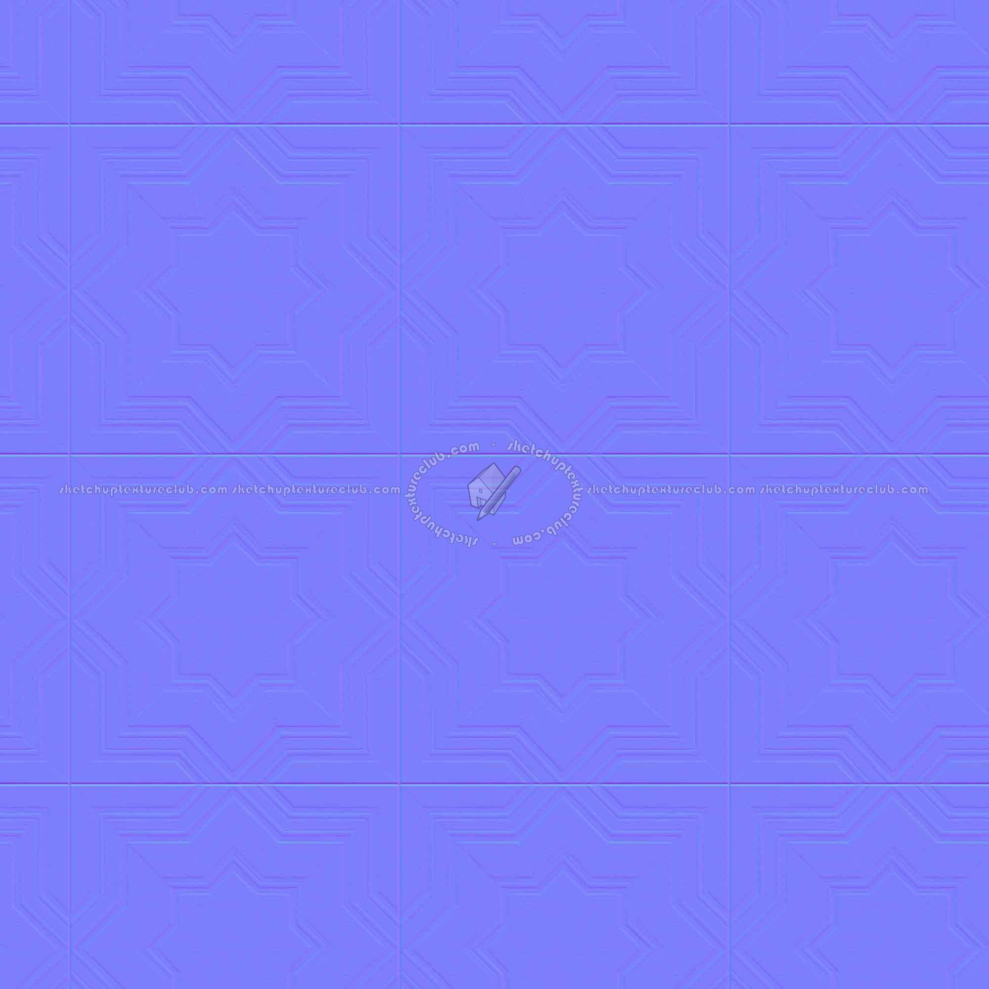 Textures   -   ARCHITECTURE   -   WOOD FLOORS   -   Geometric pattern  - Parquet geometric pattern texture seamless 04788 - Normal