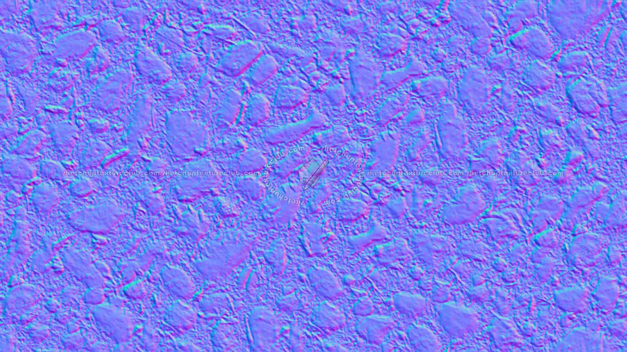 Textures   -   ARCHITECTURE   -   ROADS   -   Paving streets   -   Rounded cobble  - Rounded cobblestone texture seamless 20207 - Normal