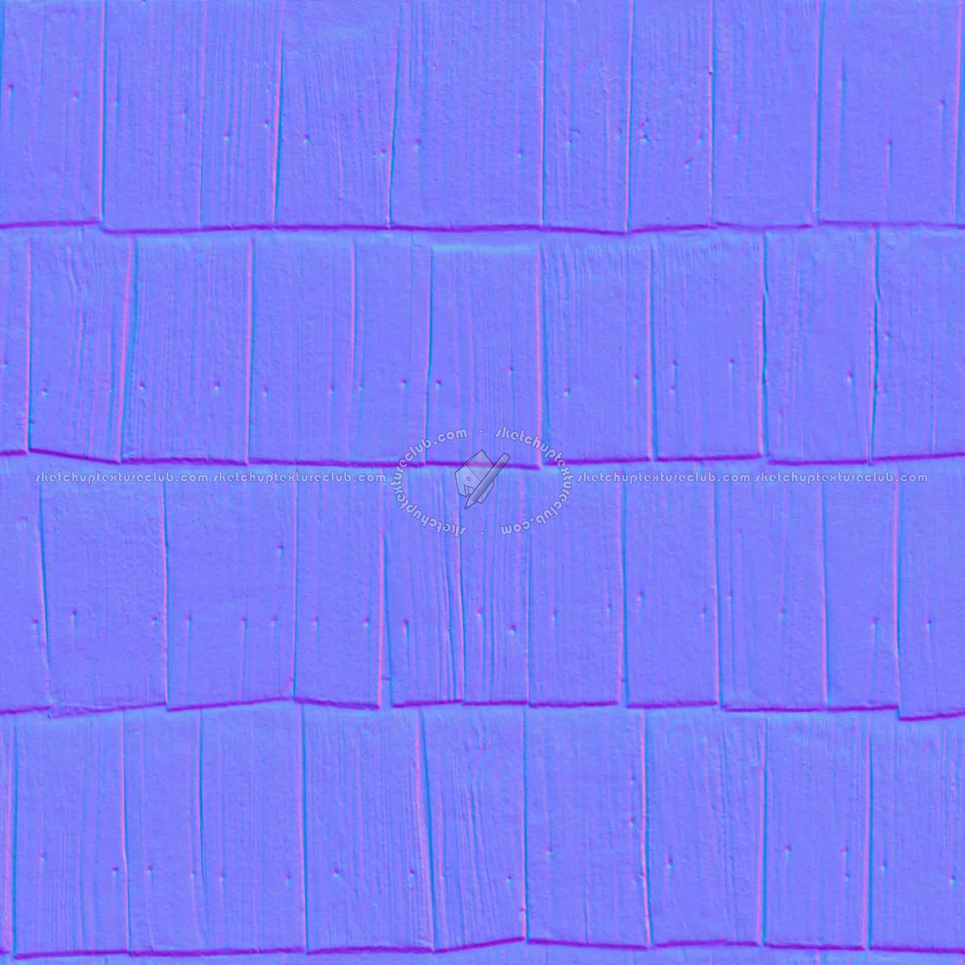 Textures   -   ARCHITECTURE   -   ROOFINGS   -   Shingles wood  - Wood shingle roof texture seamless 03844 - Normal