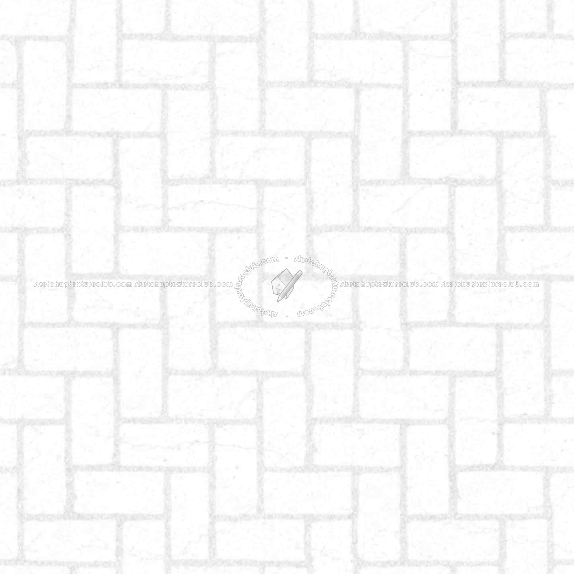 Textures   -   ARCHITECTURE   -   PAVING OUTDOOR   -   Concrete   -   Herringbone  - Concrete paving herringbone outdoor texture seamless 05857 - Ambient occlusion