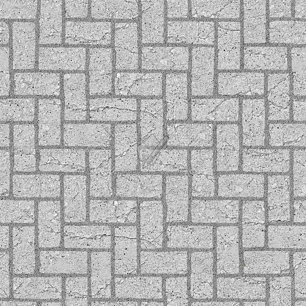 Textures   -   ARCHITECTURE   -   PAVING OUTDOOR   -   Concrete   -   Herringbone  - Concrete paving herringbone outdoor texture seamless 05857 (seamless)