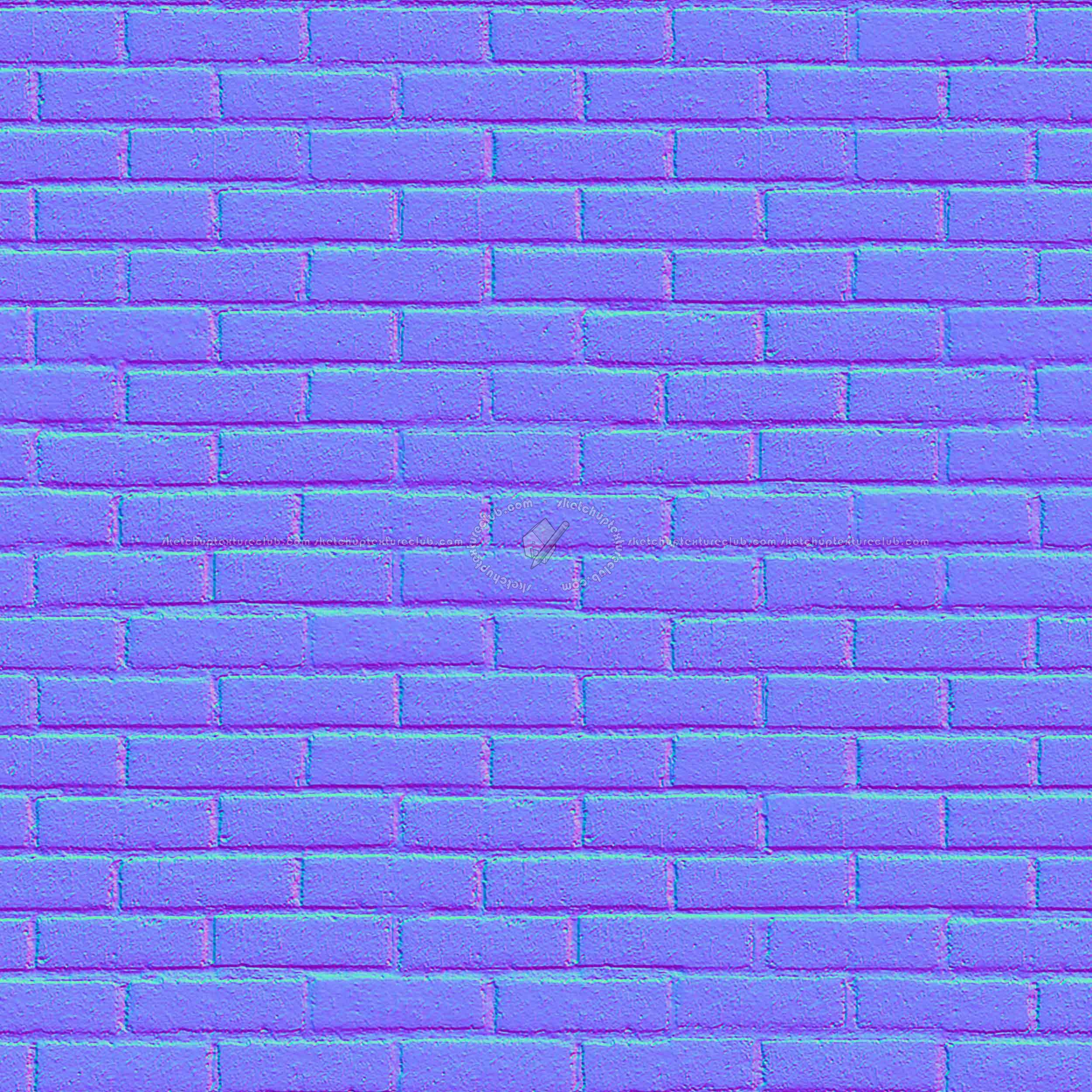 Textures   -   ARCHITECTURE   -   BRICKS   -   Facing Bricks   -   Smooth  - Facing smooth bricks texture seamless 00317 - Normal