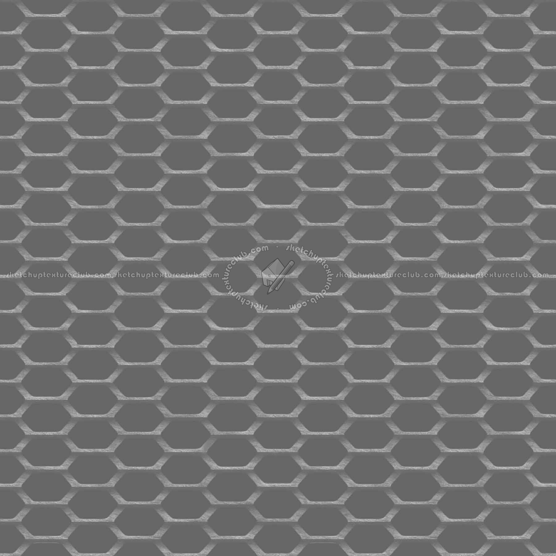 Textures   -   MATERIALS   -   METALS   -   Perforated  - Mesh steel perforate metal texture seamless 10539 - Specular