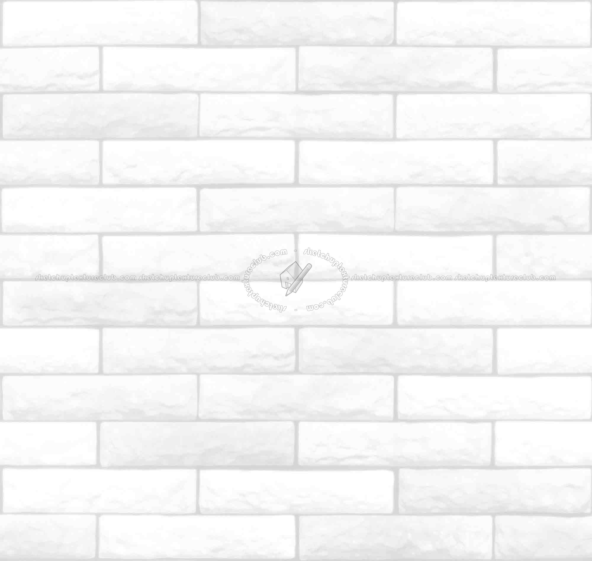 Textures   -   ARCHITECTURE   -   BRICKS   -   Facing Bricks   -   Rustic  - Rustic bricks texture seamless 00241 - Ambient occlusion