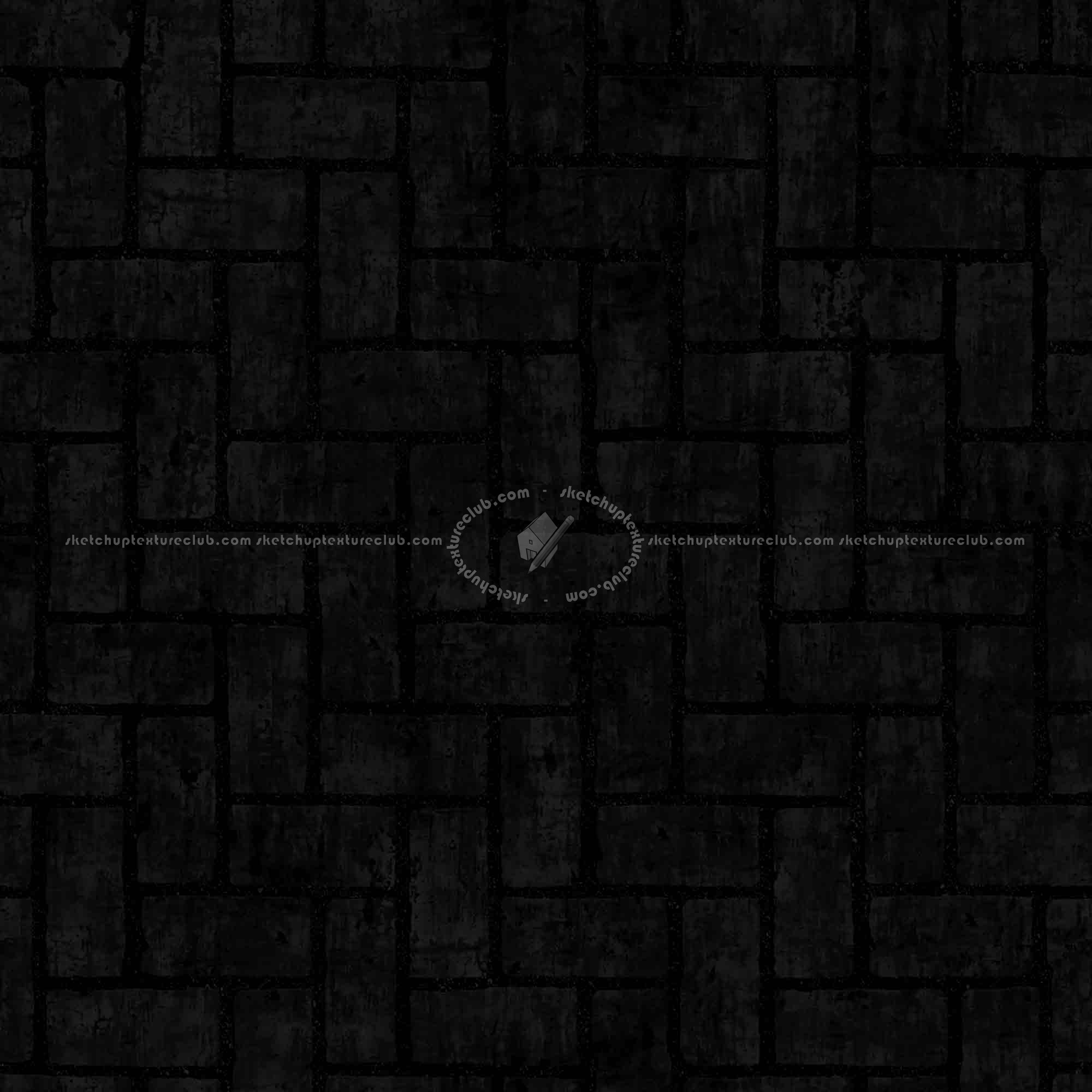 Textures   -   ARCHITECTURE   -   PAVING OUTDOOR   -   Concrete   -   Herringbone  - Concrete paving herringbone outdoor texture seamless 05858 - Specular