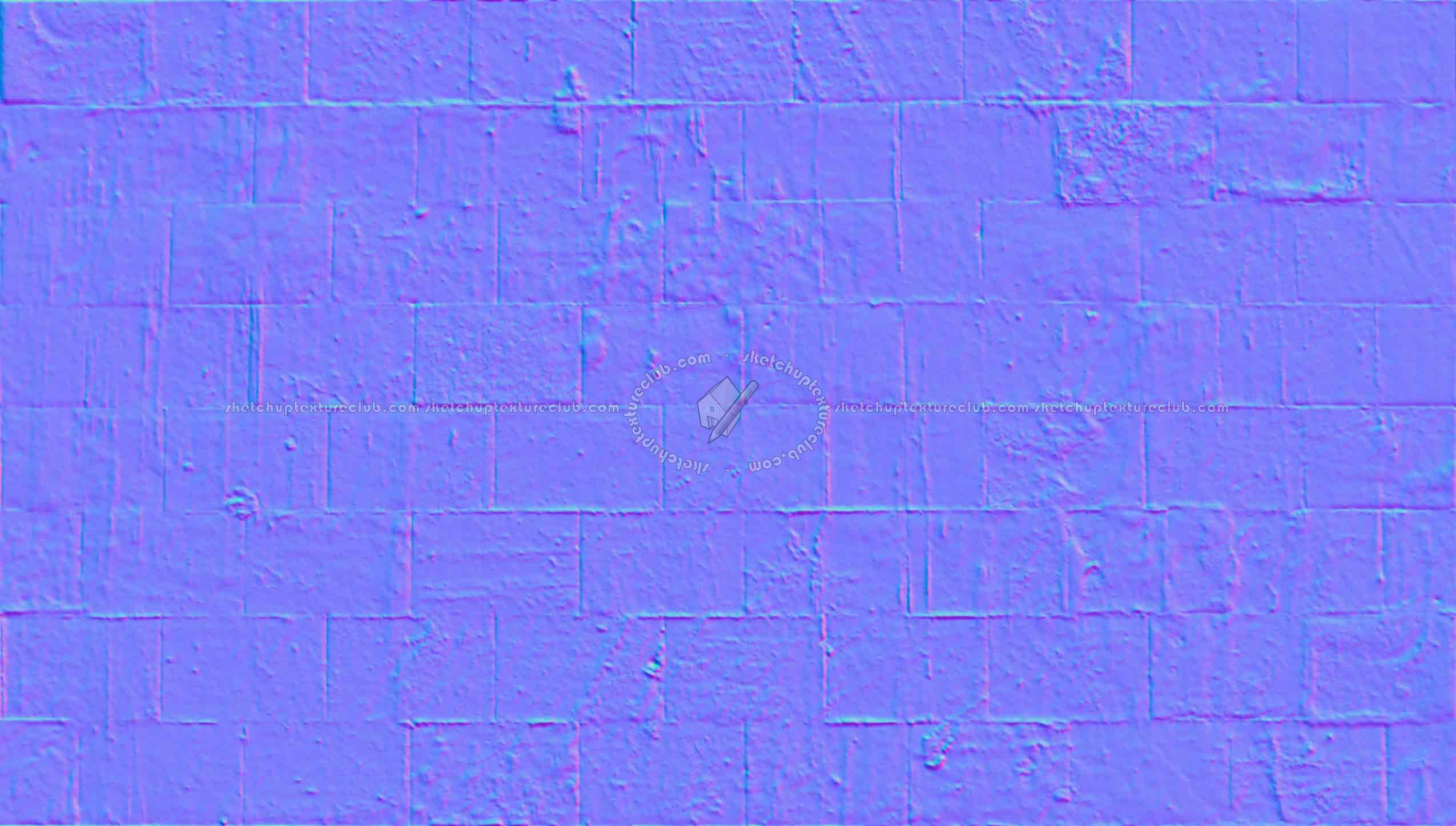 Textures   -   ARCHITECTURE   -   PAVING OUTDOOR   -   Pavers stone   -   Blocks mixed  - Pavers stone mixed size texture seamless 06155 - Normal