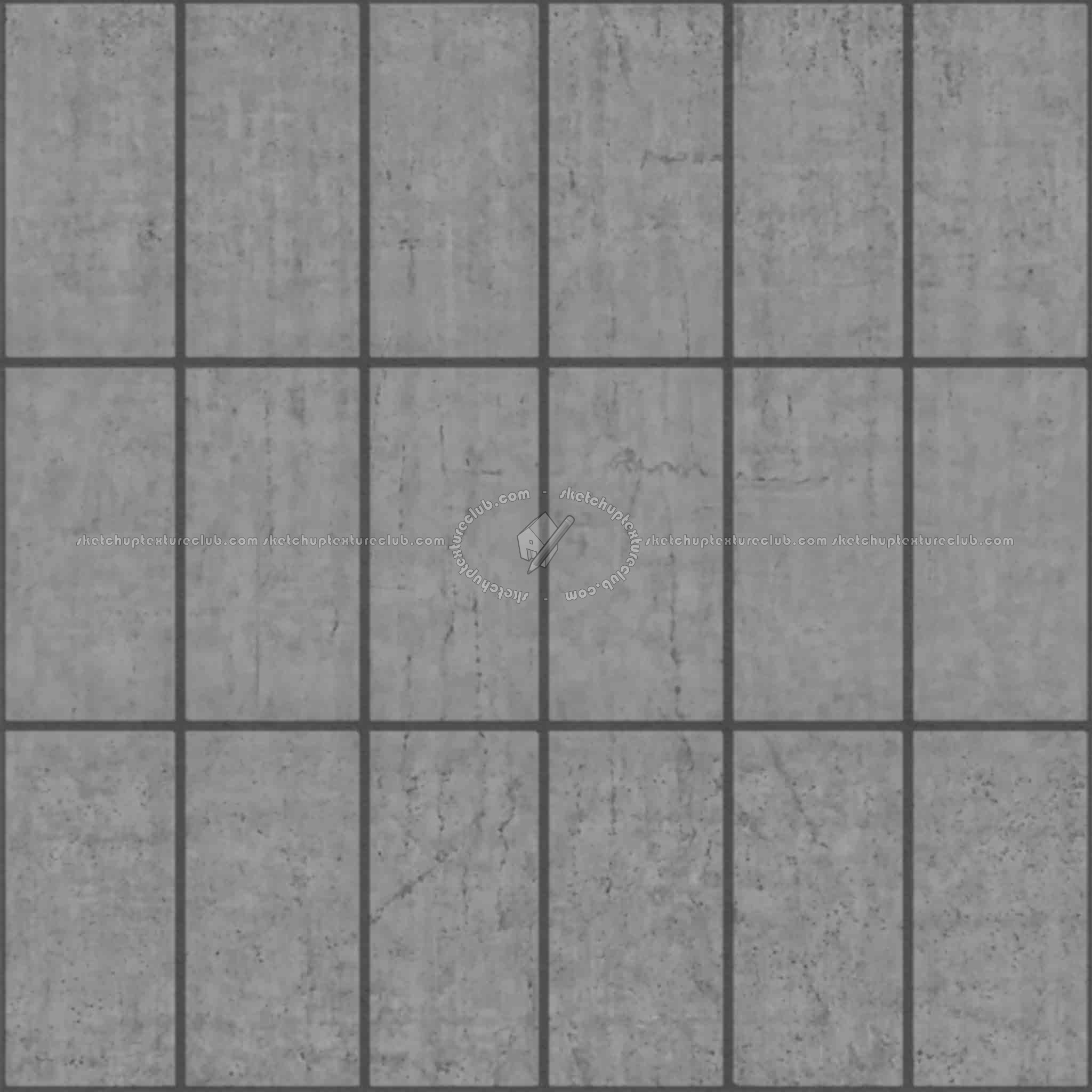 Textures - ARCHITECTURE - PAVING OUTDOOR - Concrete - Blocks regular - Paving outdoor concrete regular block texture seamless 05694 - Displacement