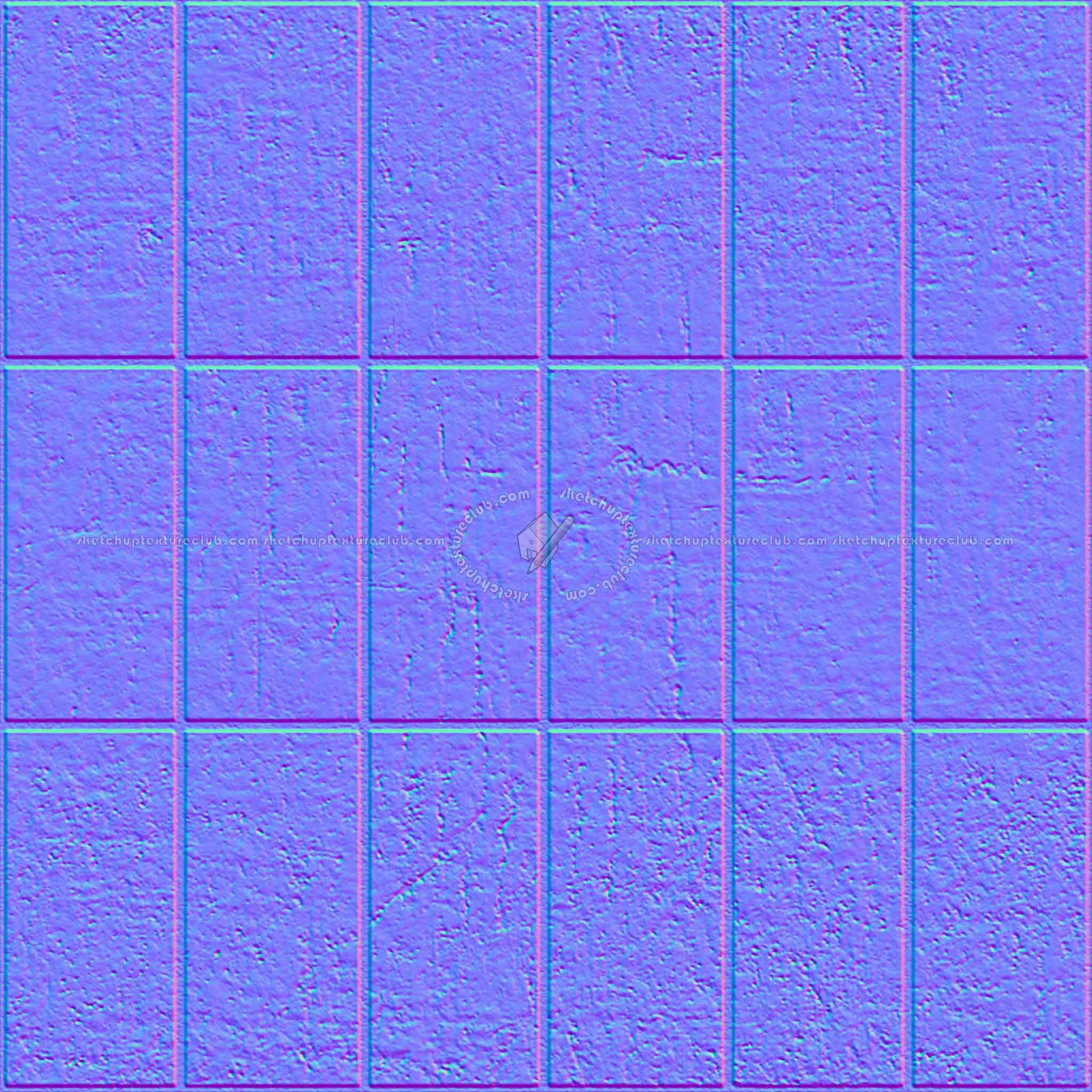 Textures - ARCHITECTURE - PAVING OUTDOOR - Concrete - Blocks regular - Paving outdoor concrete regular block texture seamless 05694 - Normal