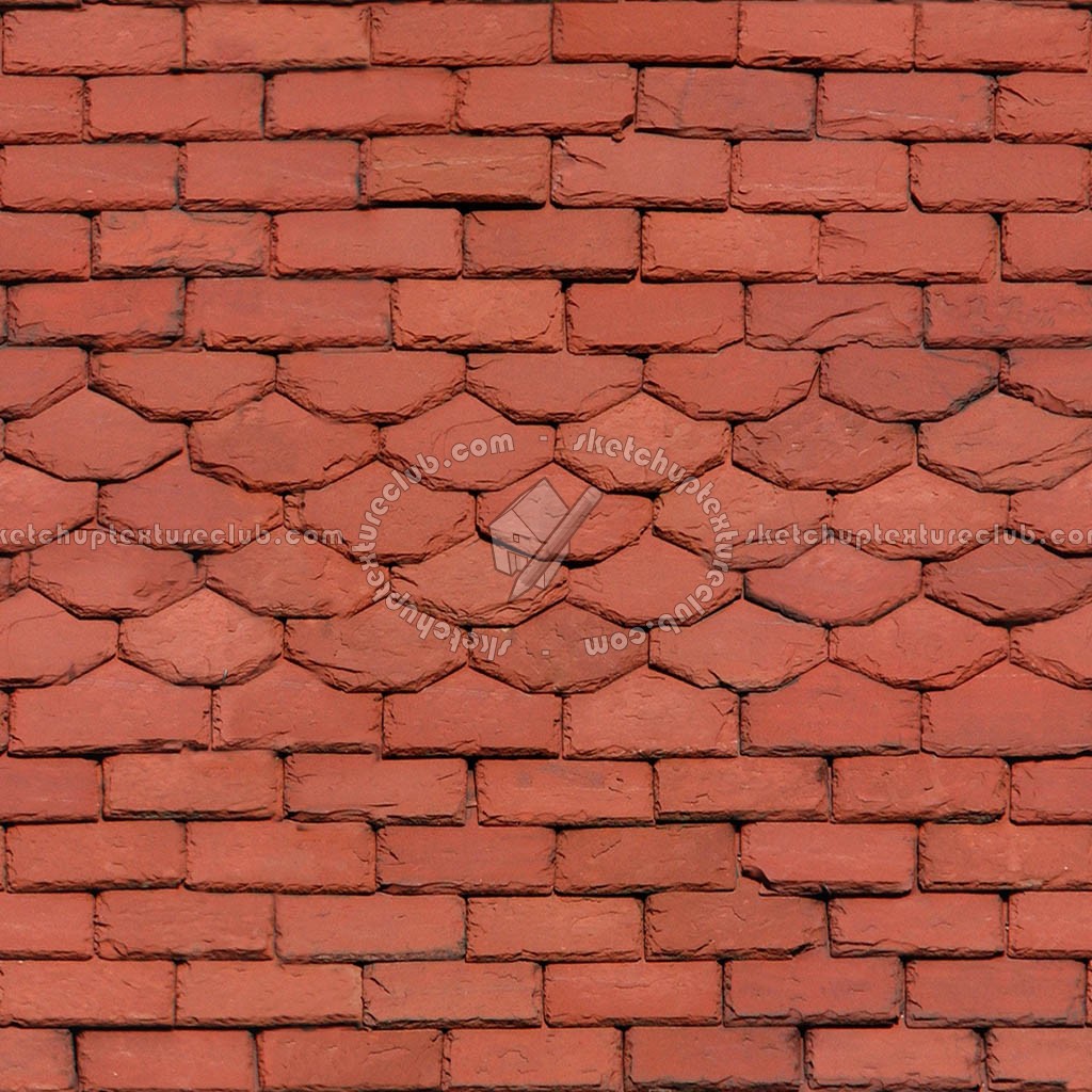 Textures   -   ARCHITECTURE   -   ROOFINGS   -   Slate roofs  - Red slate roofing texture seamless 03963 (seamless)