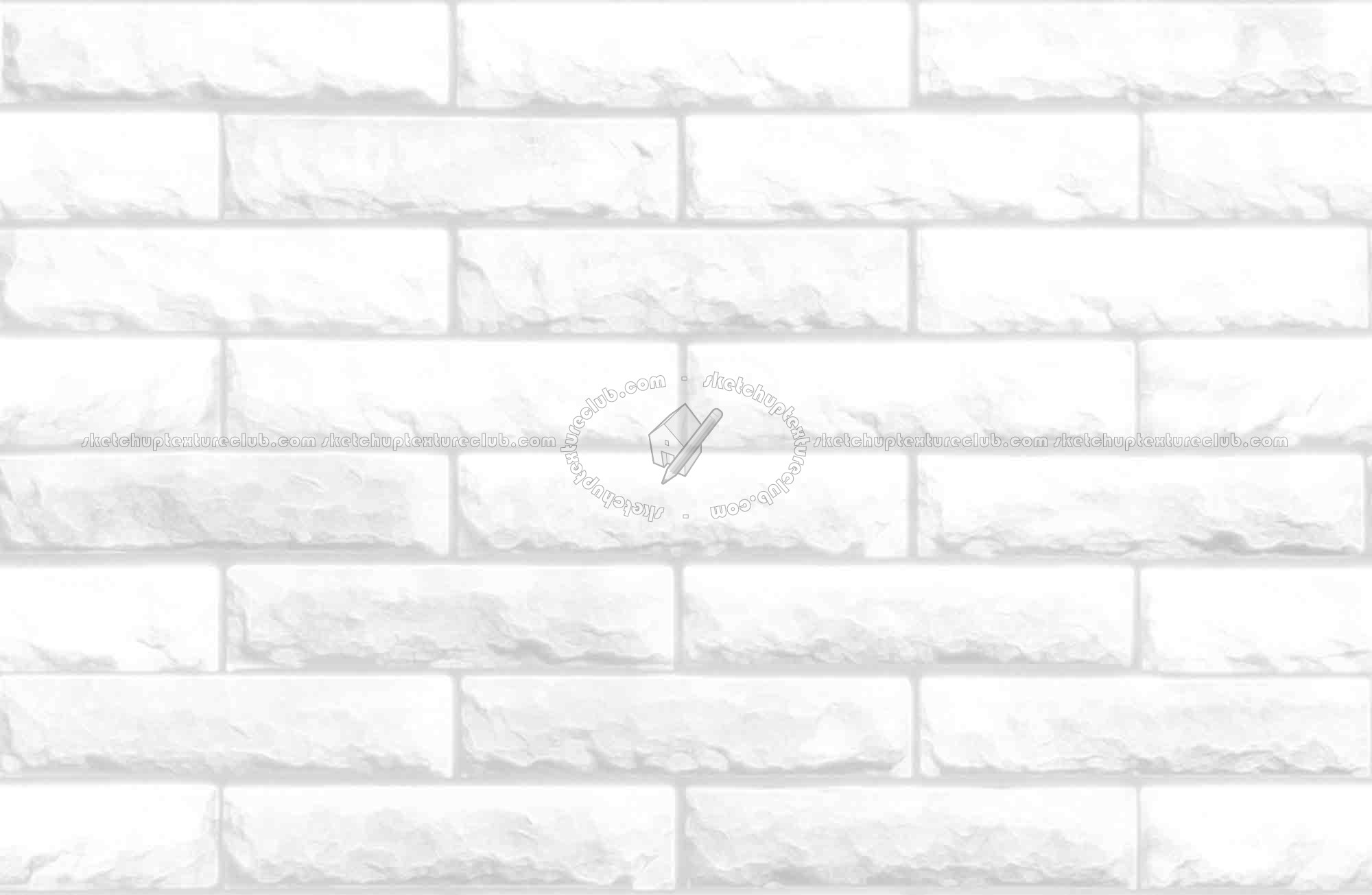 Textures   -   ARCHITECTURE   -   BRICKS   -   Facing Bricks   -   Rustic  - Rustic bricks texture seamless 00242 - Ambient occlusion