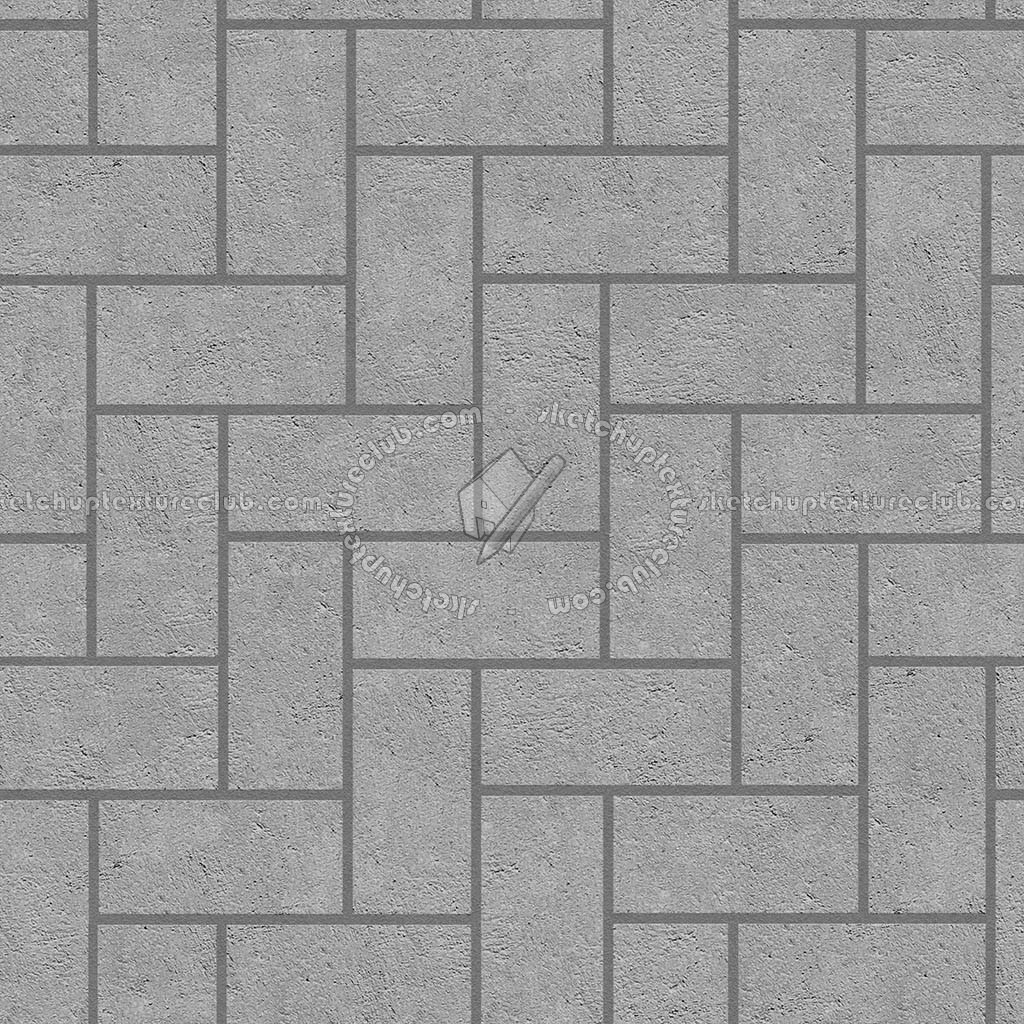 Textures   -   ARCHITECTURE   -   PAVING OUTDOOR   -   Concrete   -   Herringbone  - Concrete paving herringbone outdoor texture seamless 05799 (seamless)
