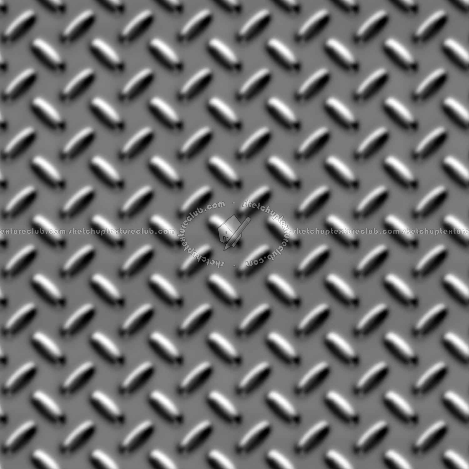 Textures   -   MATERIALS   -   METALS   -   Plates  - Inox metal plate texture seamless 10579 - Displacement