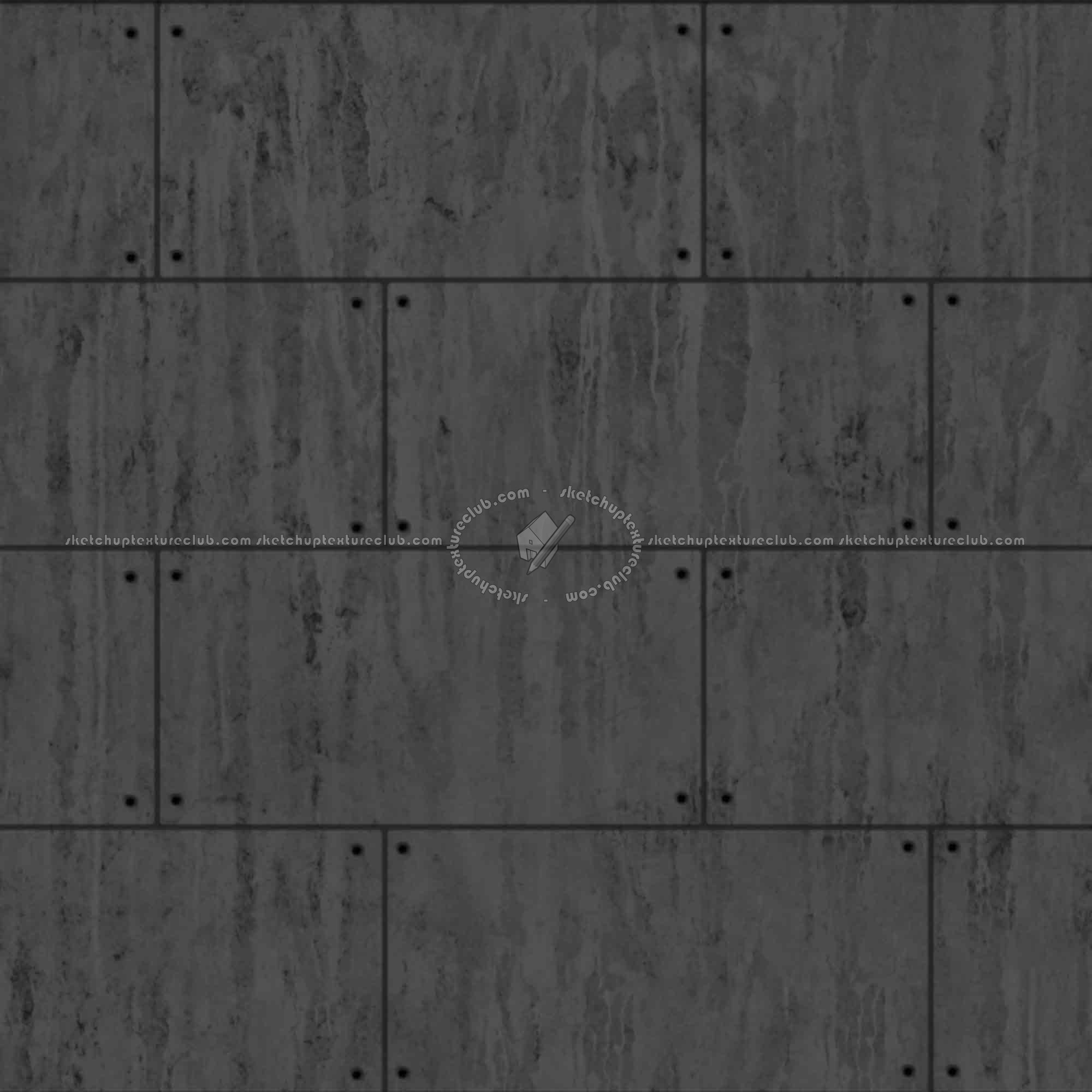 Textures   -   ARCHITECTURE   -   CONCRETE   -   Plates   -   Dirty  - Concrete dirt plates wall texture seamless 01785 - Displacement