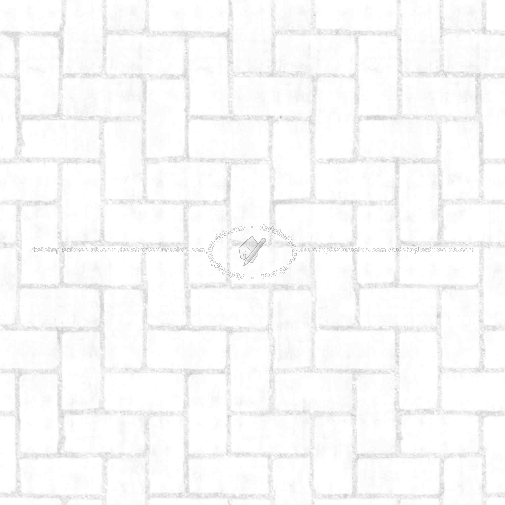 Textures   -   ARCHITECTURE   -   PAVING OUTDOOR   -   Concrete   -   Herringbone  - Concrete paving herringbone outdoor texture seamless 05859 - Ambient occlusion