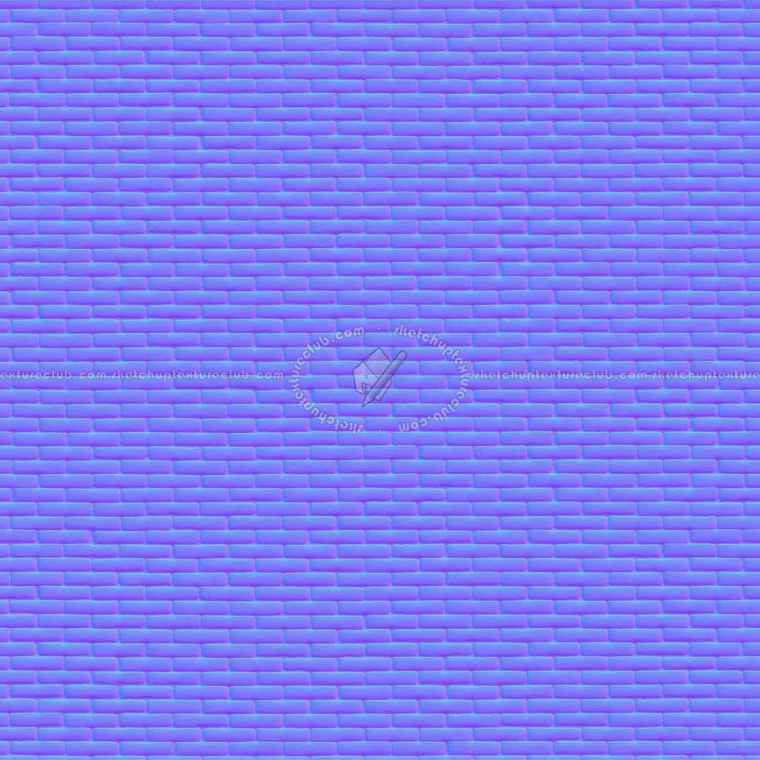 Textures   -   ARCHITECTURE   -   BRICKS   -   Facing Bricks   -   Smooth  - Facing smooth bricks texture seamless 00319 - Normal