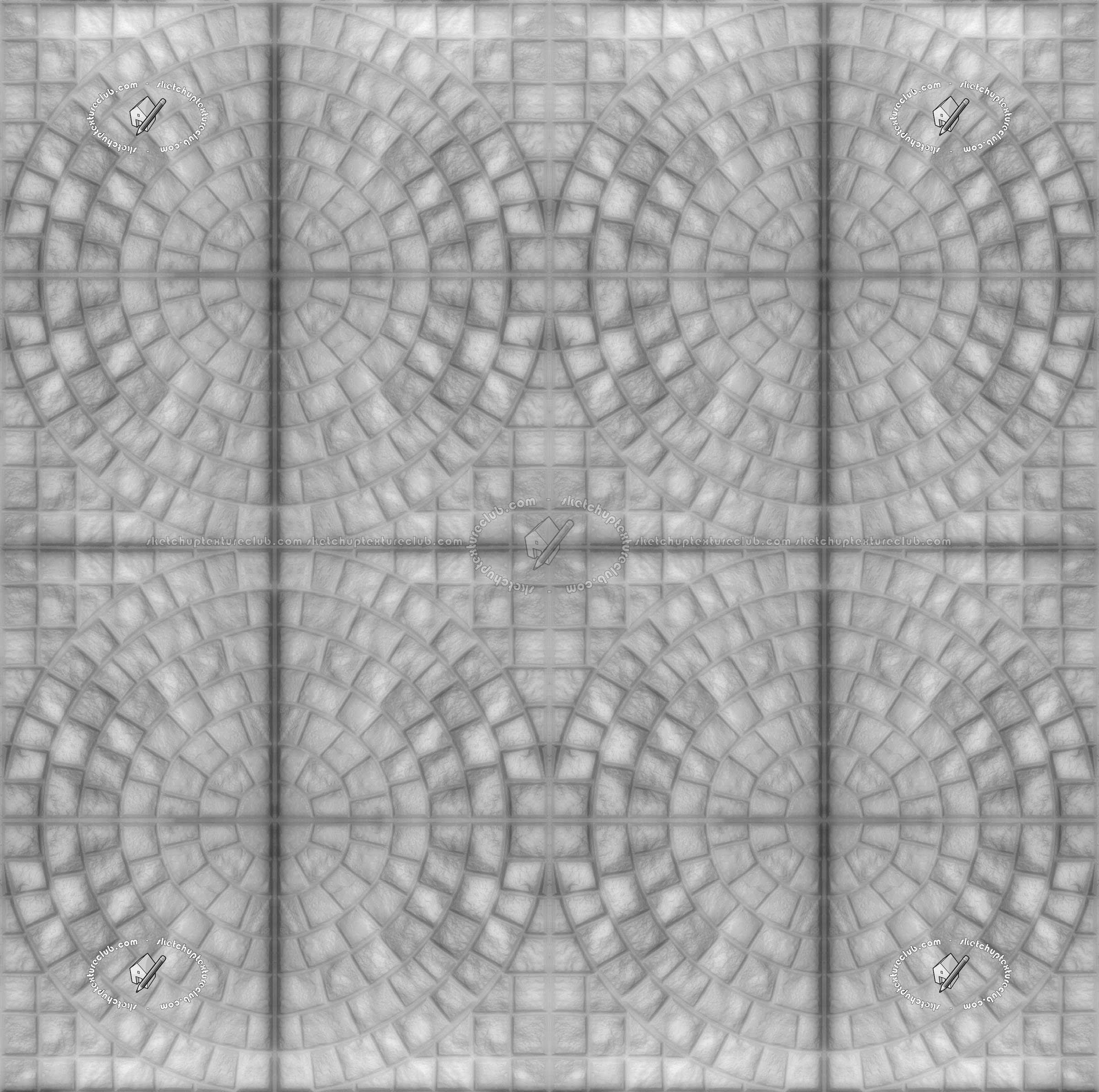 Textures   -   ARCHITECTURE   -   PAVING OUTDOOR   -   Concrete   -   Blocks mixed  - Painted concrete paving outdoor texture seamless 20748 - Displacement