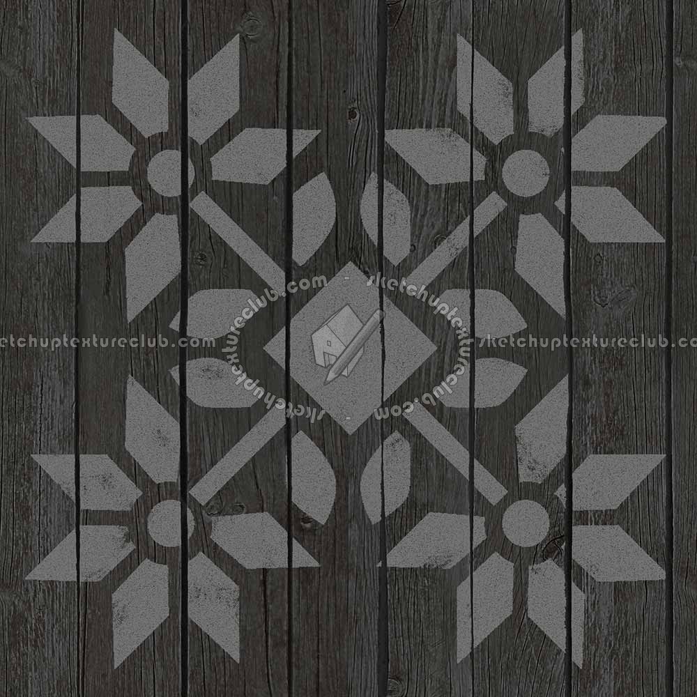 Textures   -   ARCHITECTURE   -   WOOD FLOORS   -   Decorated  - Parquet decorated stencil texture seamless 04694 (seamless)