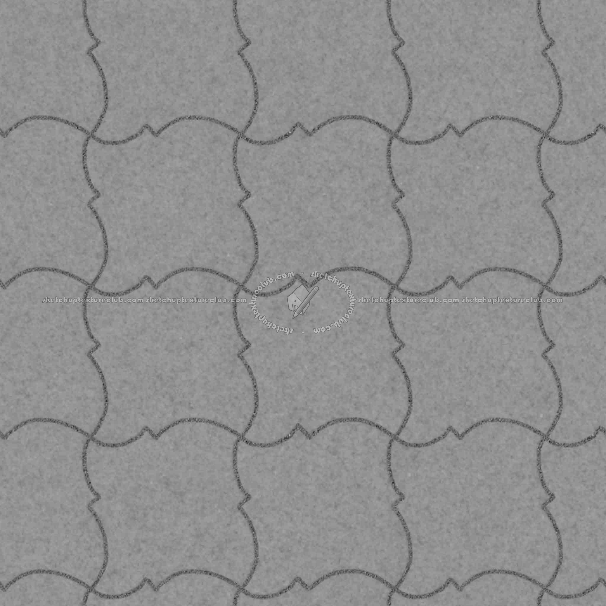 Textures   -   ARCHITECTURE   -   PAVING OUTDOOR   -   Pavers stone   -   Blocks mixed  - Pavers stone mixed size texture seamless 06156 - Displacement