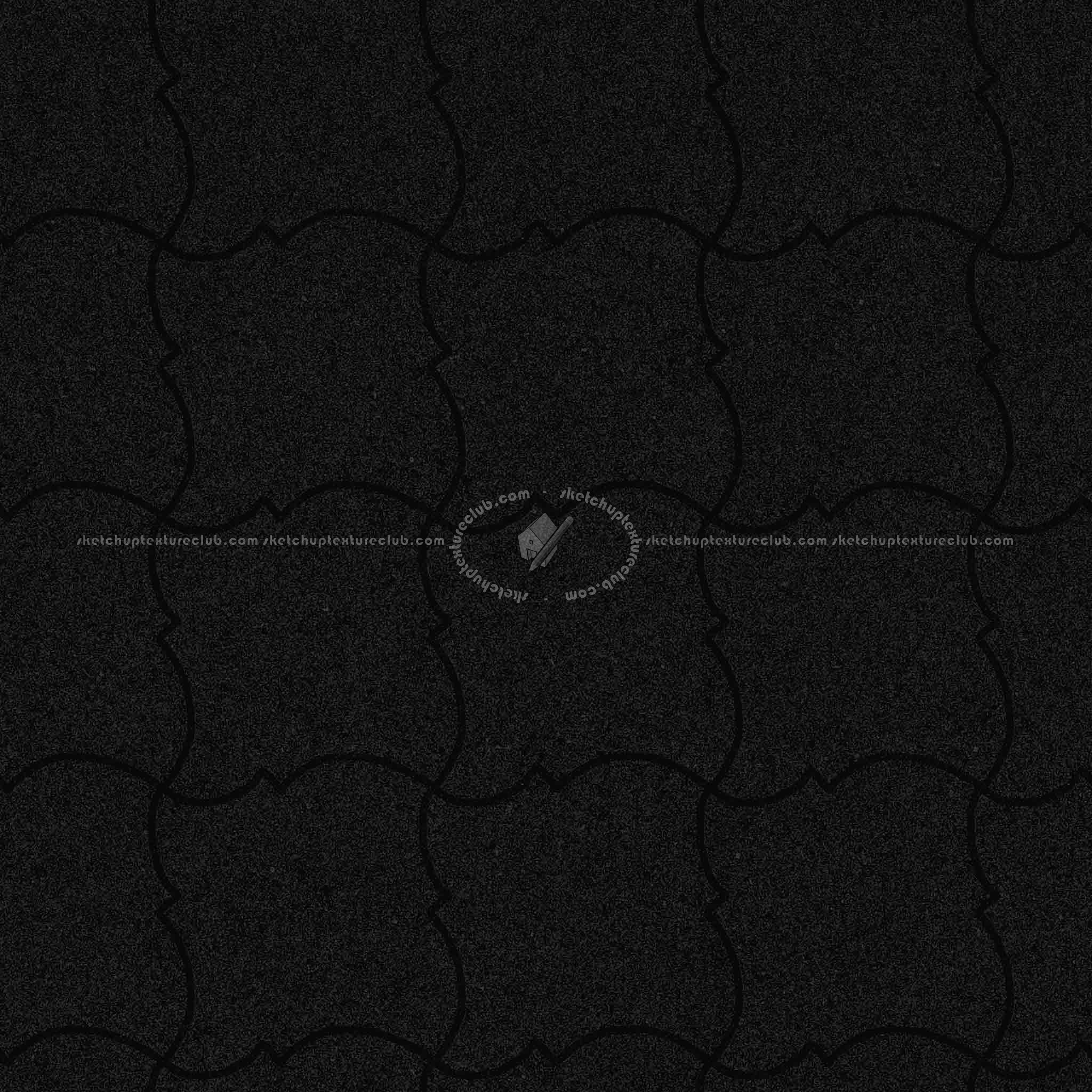 Textures   -   ARCHITECTURE   -   PAVING OUTDOOR   -   Pavers stone   -   Blocks mixed  - Pavers stone mixed size texture seamless 06156 - Specular