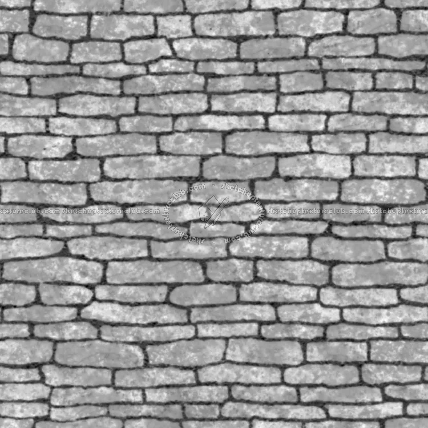 Textures   -   ARCHITECTURE   -   STONES WALLS   -   Stone blocks  - Wall stone with regular blocks texture seamless 08362 - Displacement