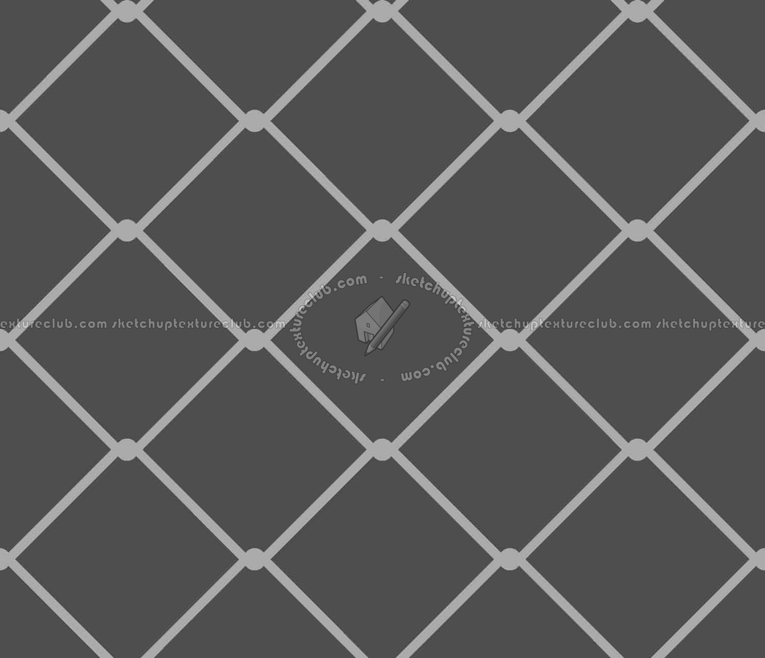 Textures   -   MATERIALS   -   METALS   -   Perforated  - Chrome mesh steel perforate metal texture seamless 10542 - Displacement