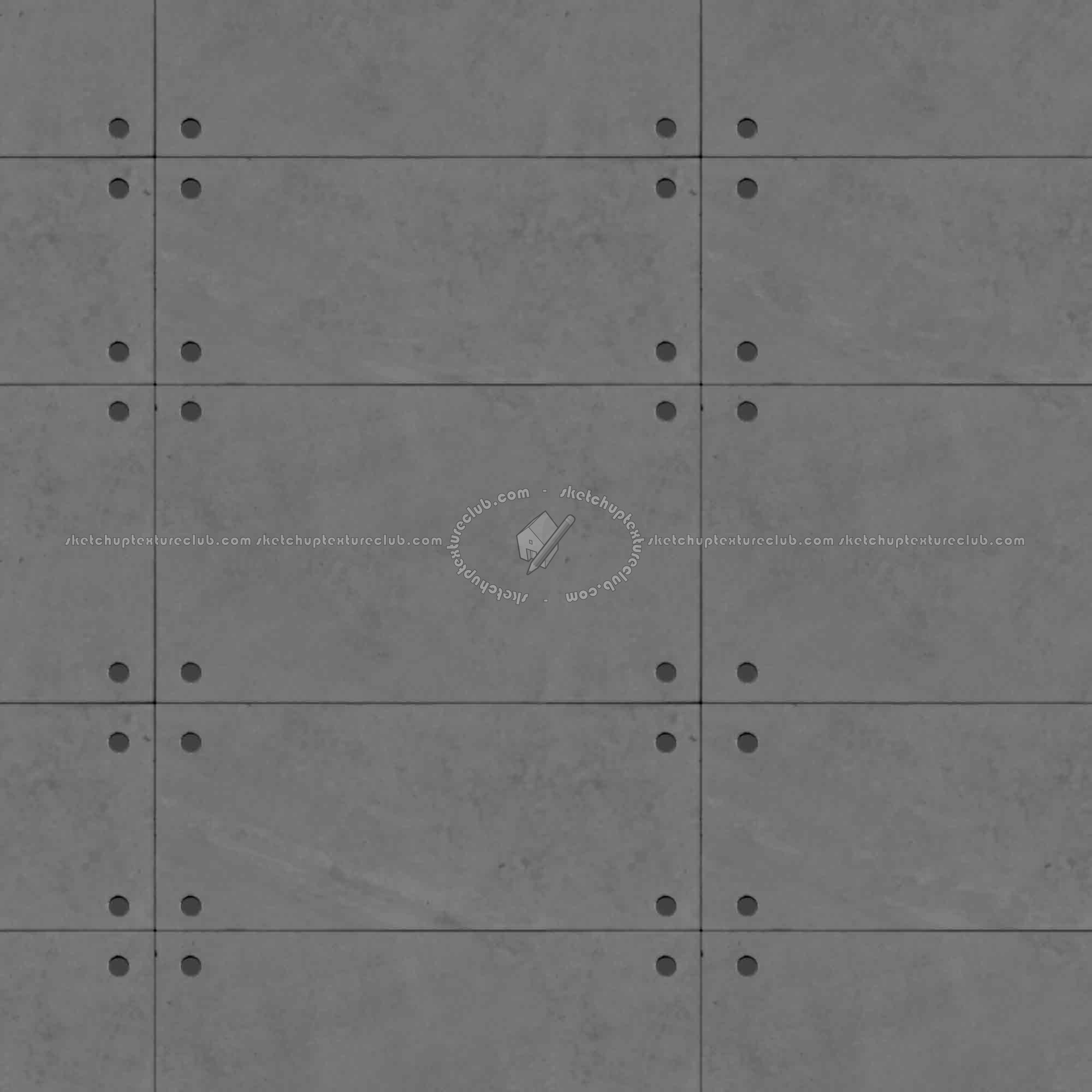 Textures   -   ARCHITECTURE   -   CONCRETE   -   Plates   -   Clean  - Clean cinder block with holes texture seamless 01693 - Displacement