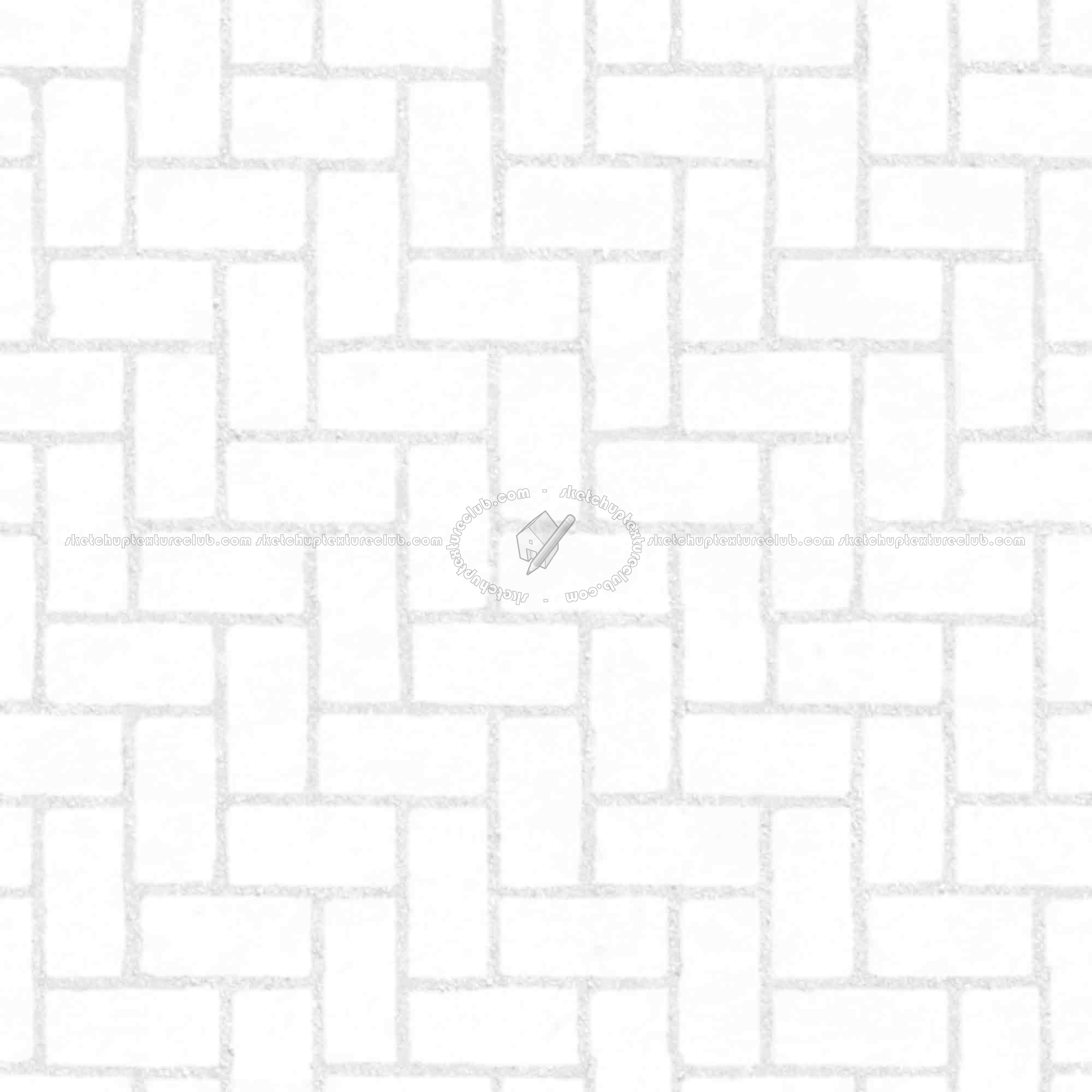 Textures   -   ARCHITECTURE   -   PAVING OUTDOOR   -   Concrete   -   Herringbone  - Concrete paving herringbone outdoor texture seamless 05860 - Ambient occlusion