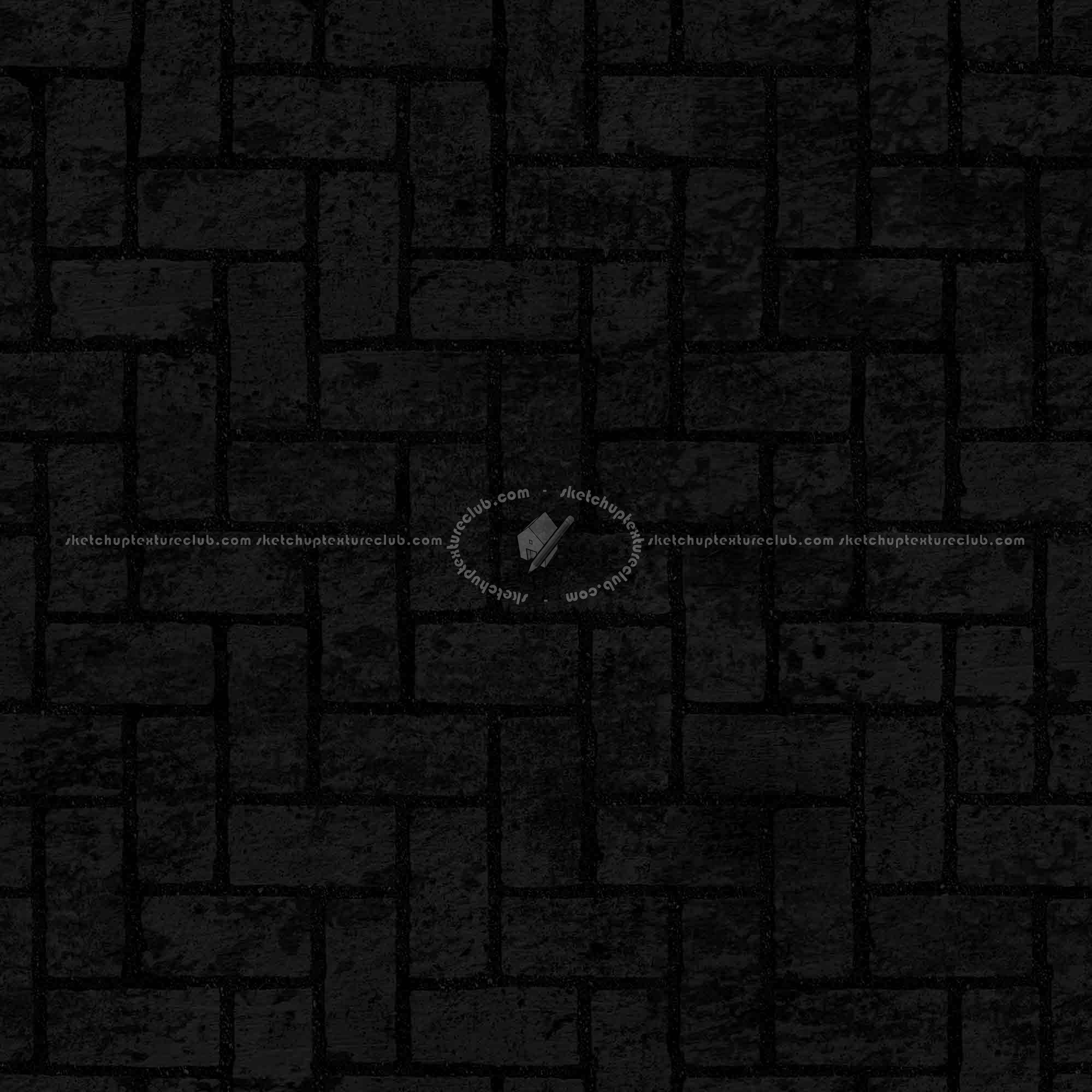 Textures   -   ARCHITECTURE   -   PAVING OUTDOOR   -   Concrete   -   Herringbone  - Concrete paving herringbone outdoor texture seamless 05860 - Specular