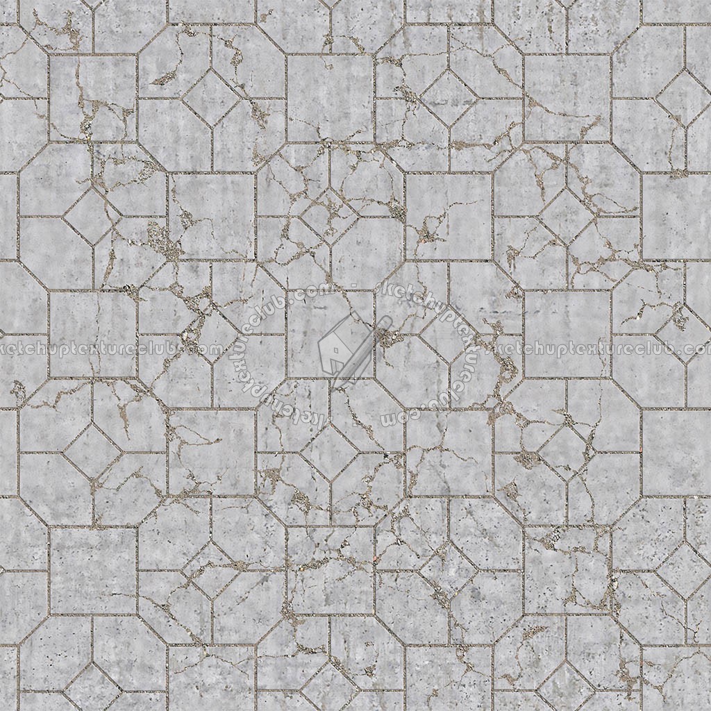 Textures   -   ARCHITECTURE   -   PAVING OUTDOOR   -   Concrete   -   Blocks damaged  - Concrete paving outdoor damaged texture seamless 05549 (seamless)
