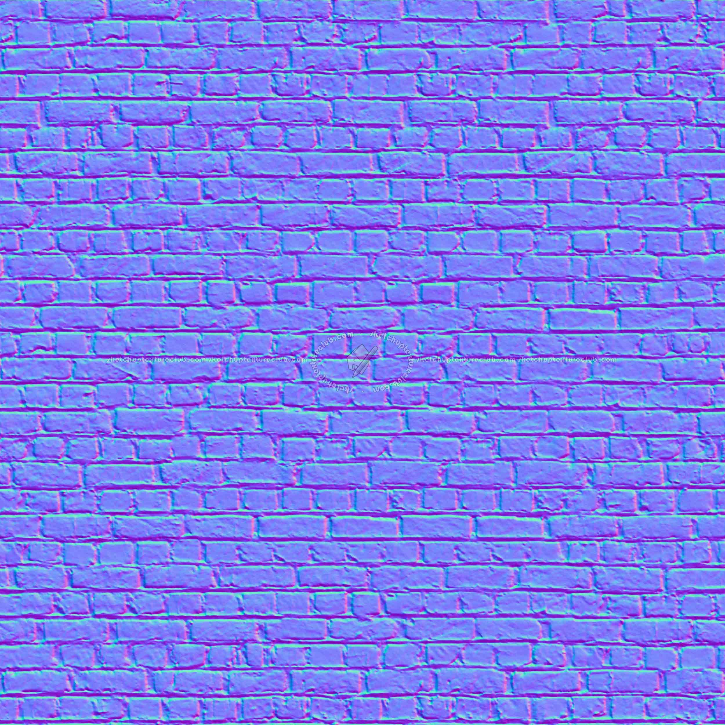 Textures   -   ARCHITECTURE   -   BRICKS   -   Old bricks  - Old bricks texture seamless 00405 - Normal