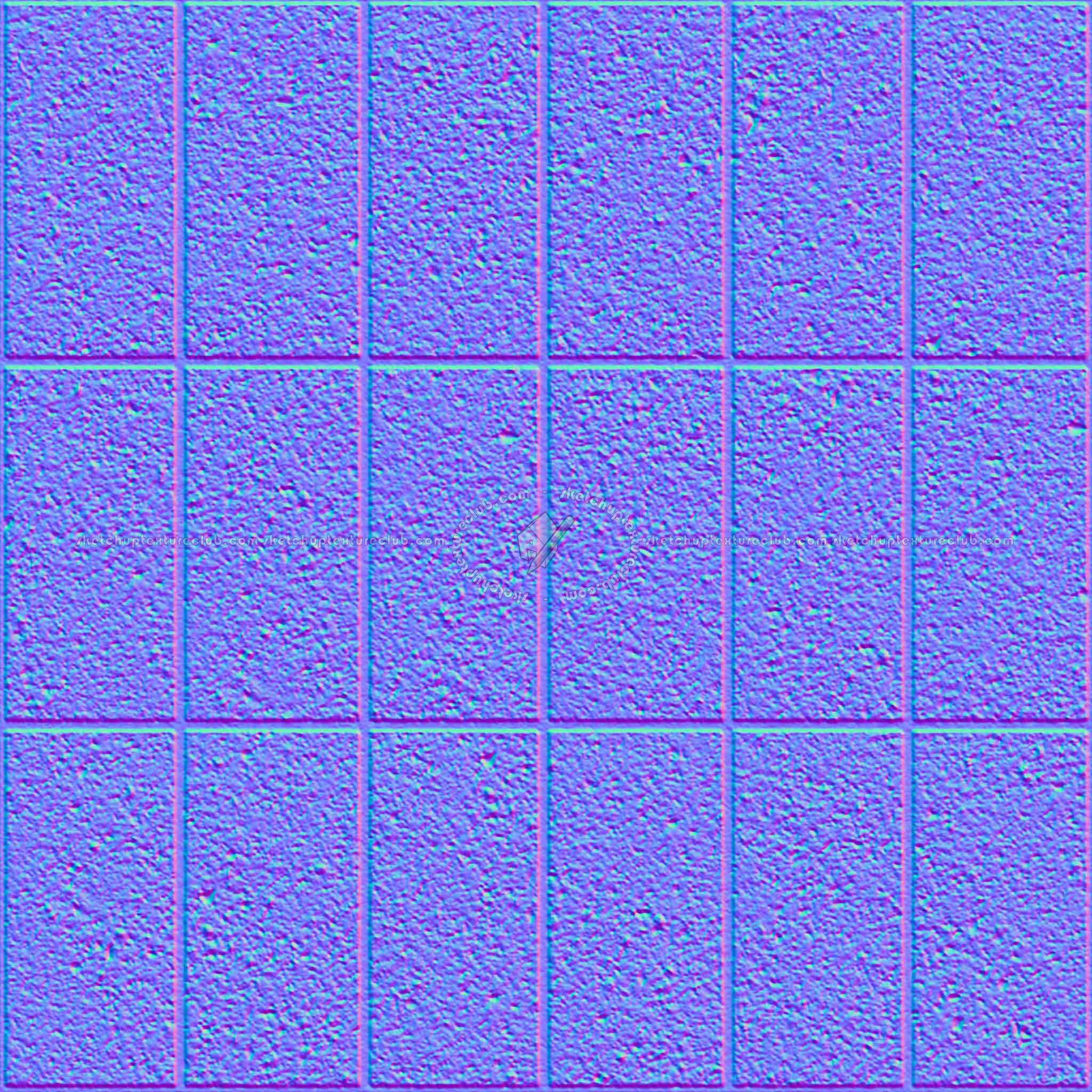 Textures   -   ARCHITECTURE   -   PAVING OUTDOOR   -   Concrete   -   Blocks regular  - Paving outdoor concrete regular block texture seamless 05696 - Normal