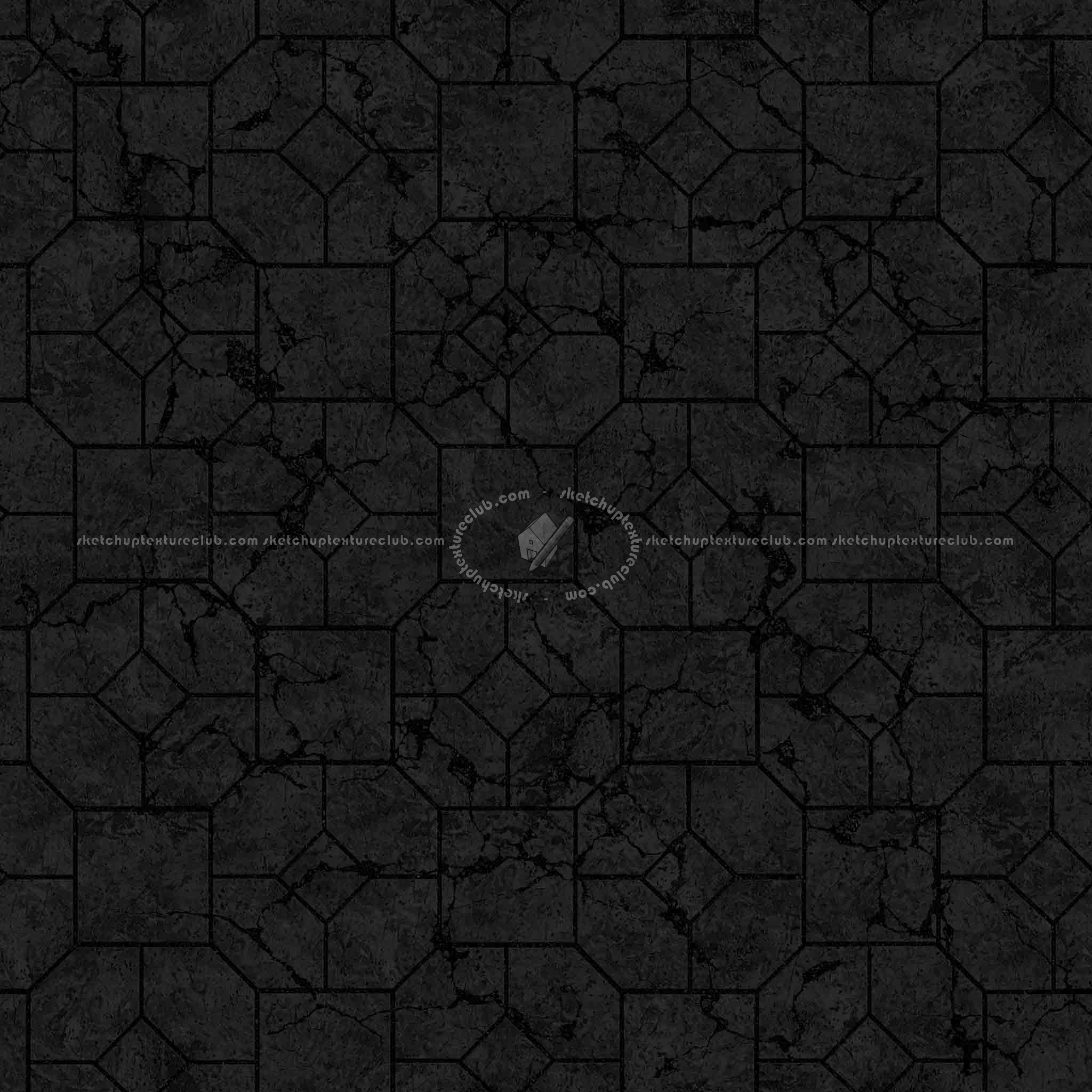 Textures   -   ARCHITECTURE   -   PAVING OUTDOOR   -   Concrete   -   Blocks damaged  - Concrete paving outdoor damaged texture seamless 05550 - Specular