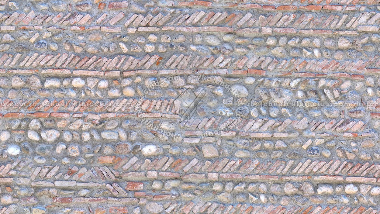 Textures   -   ARCHITECTURE   -   BRICKS   -   Special Bricks  - Italy brick wall and stones texture seamless 20731 (seamless)