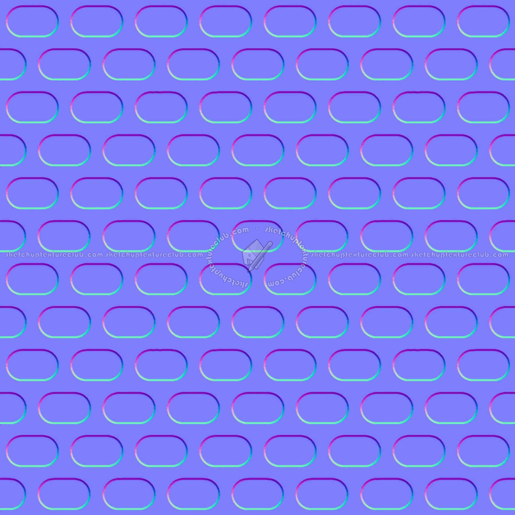 Textures   -   MATERIALS   -   METALS   -   Perforated  - Orange panited perforate metal texture seamless 10543 - Normal