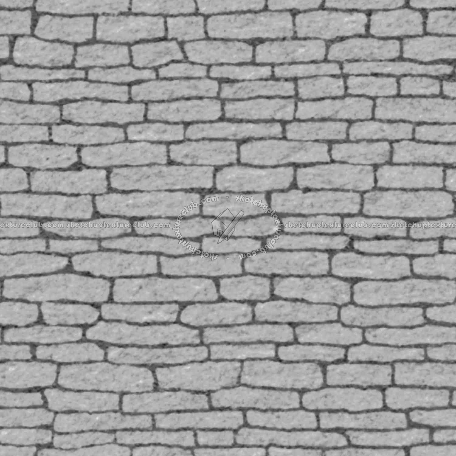 Textures   -   ARCHITECTURE   -   STONES WALLS   -   Stone blocks  - Wall stone with regular blocks texture seamless 08364 - Displacement