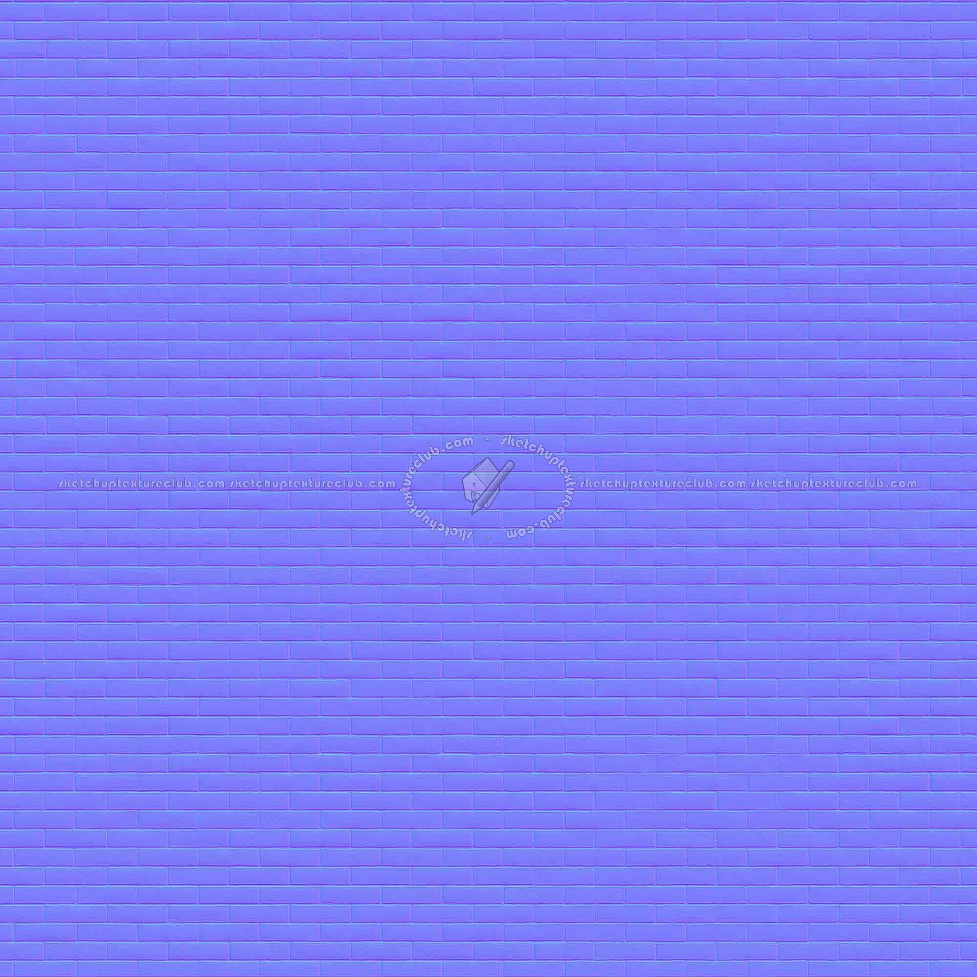 Textures   -   ARCHITECTURE   -   BRICKS   -   Facing Bricks   -   Smooth  - Facing smooth bricks texture seamless 00322 - Normal