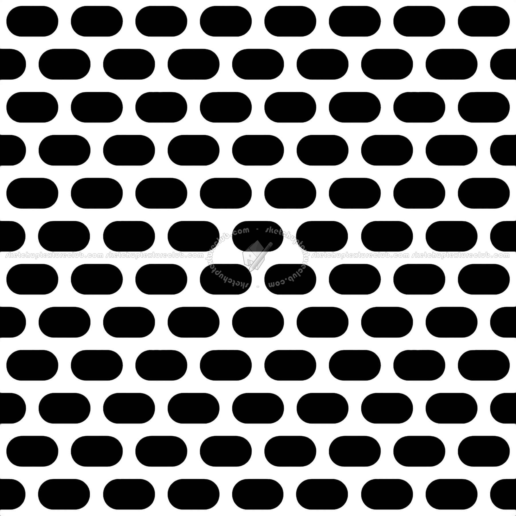 Textures   -   MATERIALS   -   METALS   -   Perforated  - Green painted perforate metal texture seamless 10544 - Mask