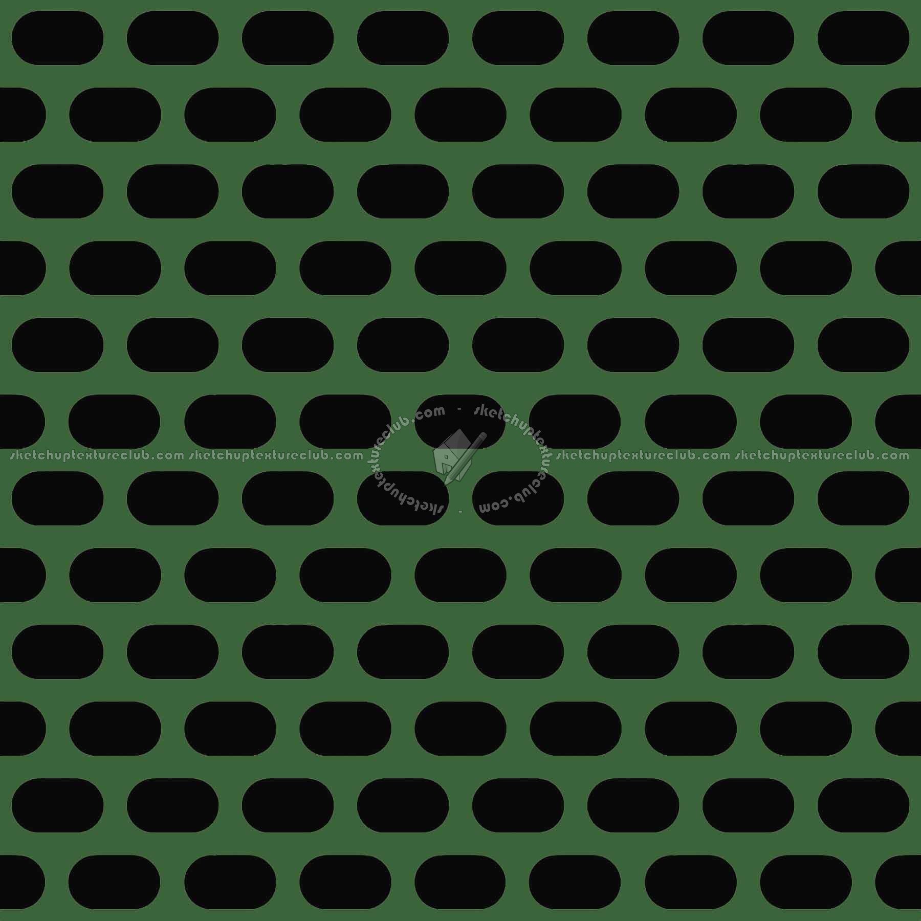 Textures   -   MATERIALS   -   METALS   -   Perforated  - Green painted perforate metal texture seamless 10544 - Specular