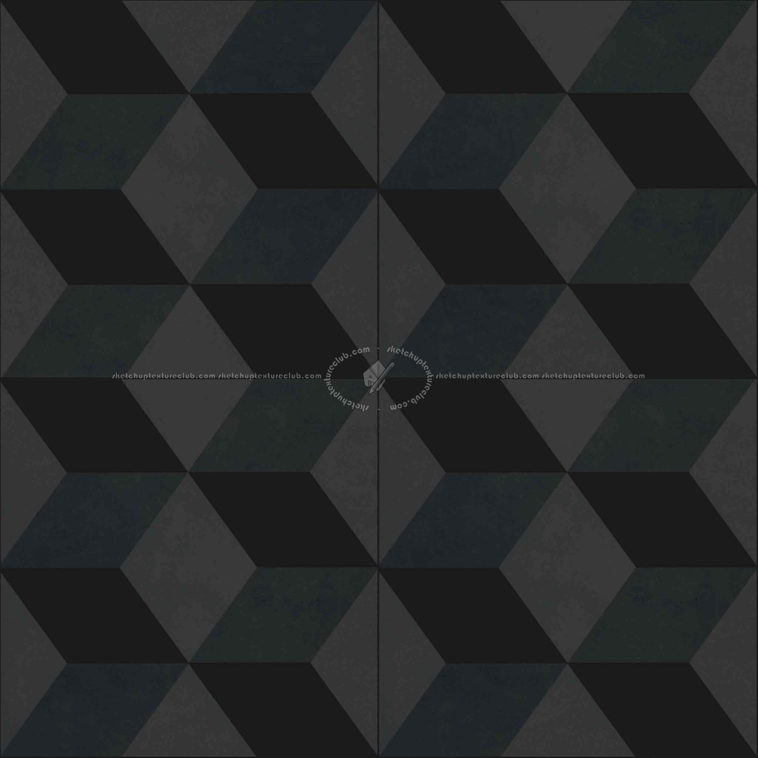 Textures   -   ARCHITECTURE   -   TILES INTERIOR   -   Cement - Encaustic   -   Cement  - Illusion cement concrete tile texture seamless 13387 - Specular