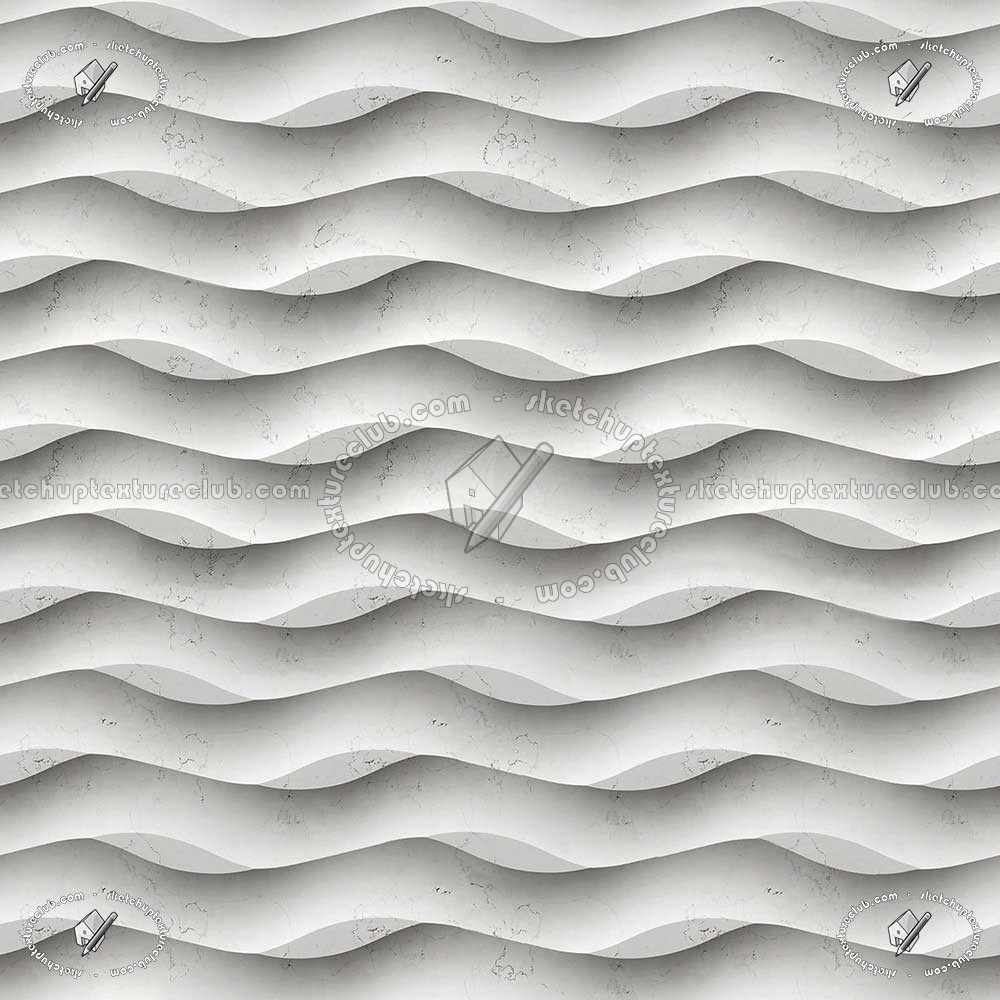 Textures   -   ARCHITECTURE   -   DECORATIVE PANELS   -   3D Wall panels   -   White panels  - White interior 3D wall panel texture seamless 02997 (seamless)