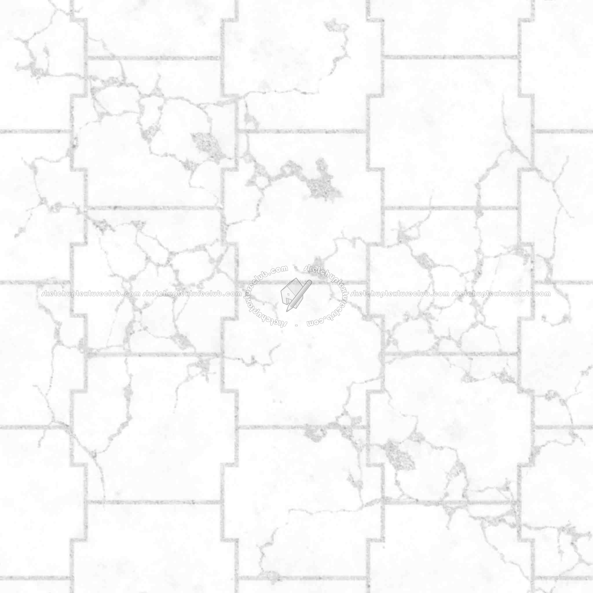 Textures   -   ARCHITECTURE   -   PAVING OUTDOOR   -   Concrete   -   Blocks damaged  - Concrete paving outdoor damaged texture seamless 05552 - Ambient occlusion