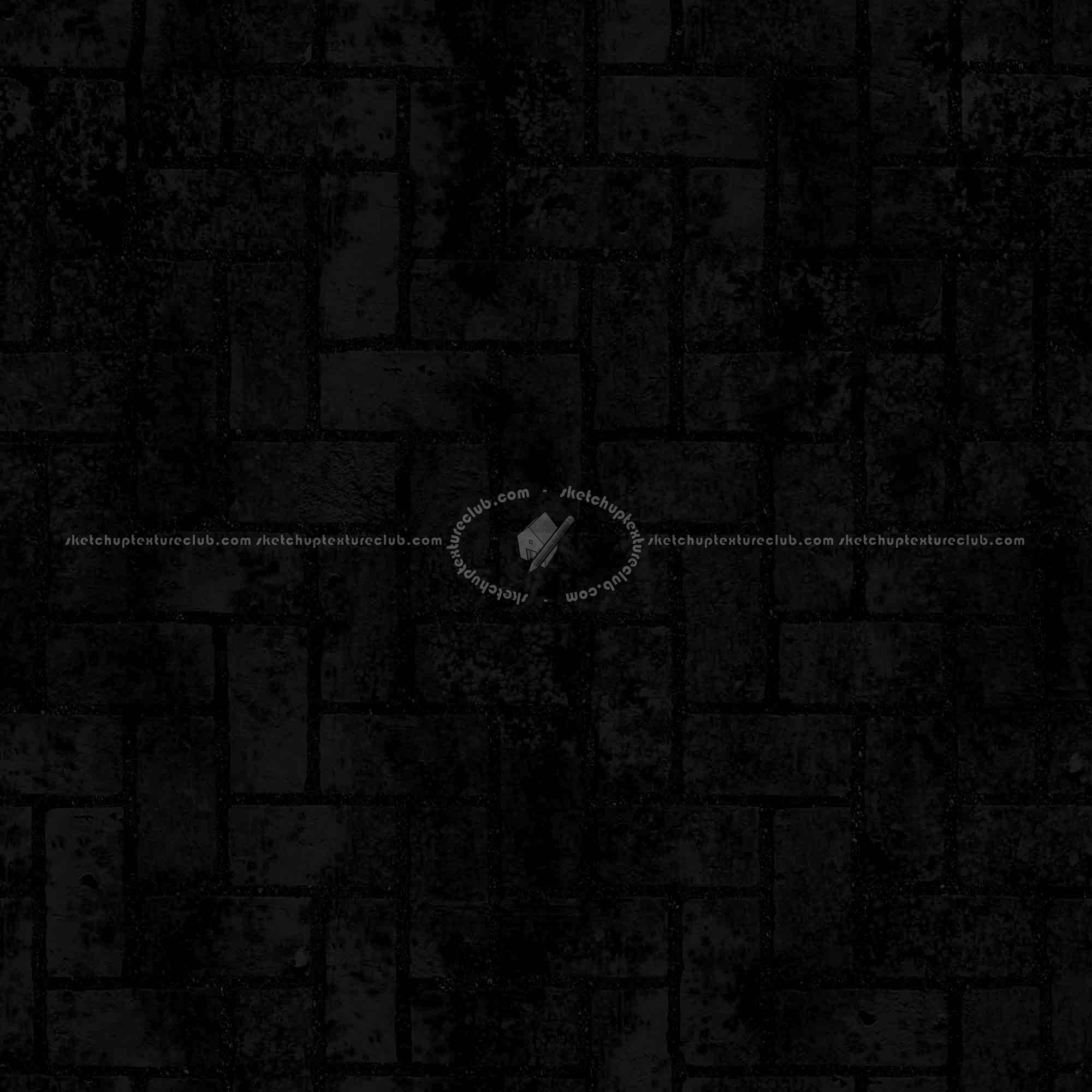 Textures   -   ARCHITECTURE   -   PAVING OUTDOOR   -   Concrete   -   Herringbone  - Concrete paving herringbone outdoor texture seamless 05863 - Specular