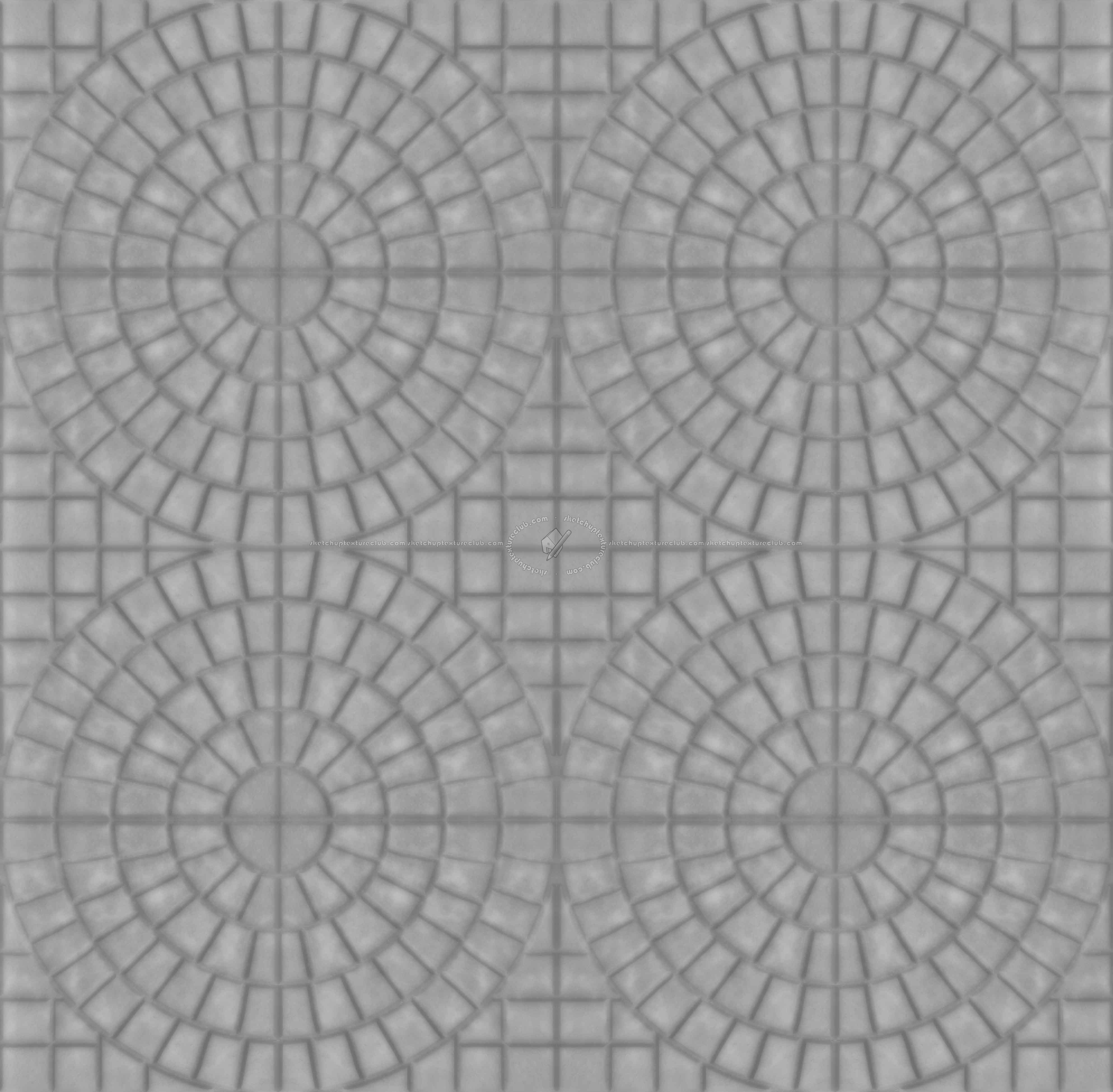 Textures   -   ARCHITECTURE   -   PAVING OUTDOOR   -   Concrete   -   Blocks mixed  - concrete paving outdoor texture-seamless 21332 - Displacement