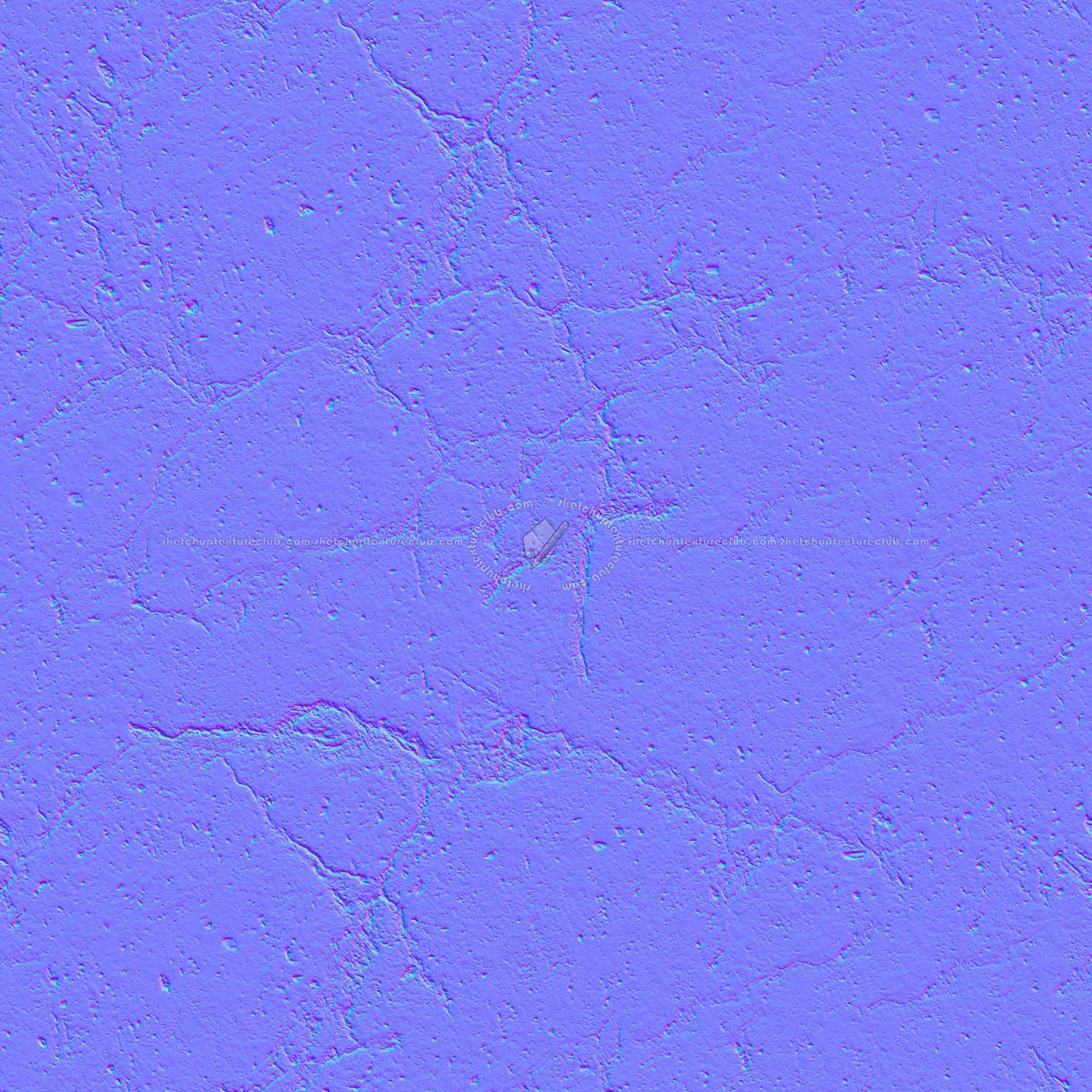 Textures   -   ARCHITECTURE   -   CONCRETE   -   Bare   -   Damaged walls  - Damaged concrete wall PBR texture seamless 21743 - Normal