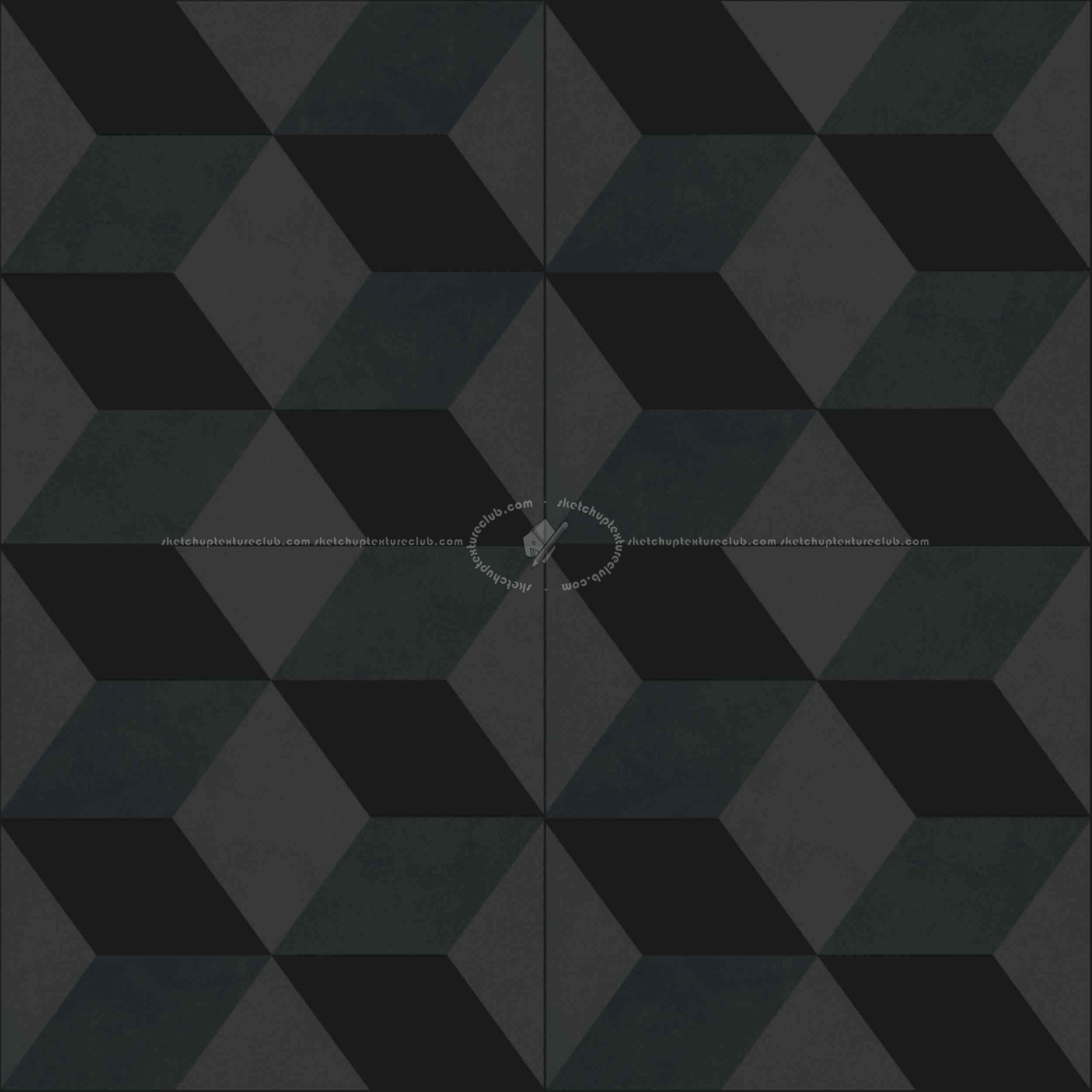 Textures   -   ARCHITECTURE   -   TILES INTERIOR   -   Cement - Encaustic   -   Cement  - Illusion cement concrete tile texture seamless 13388 - Specular