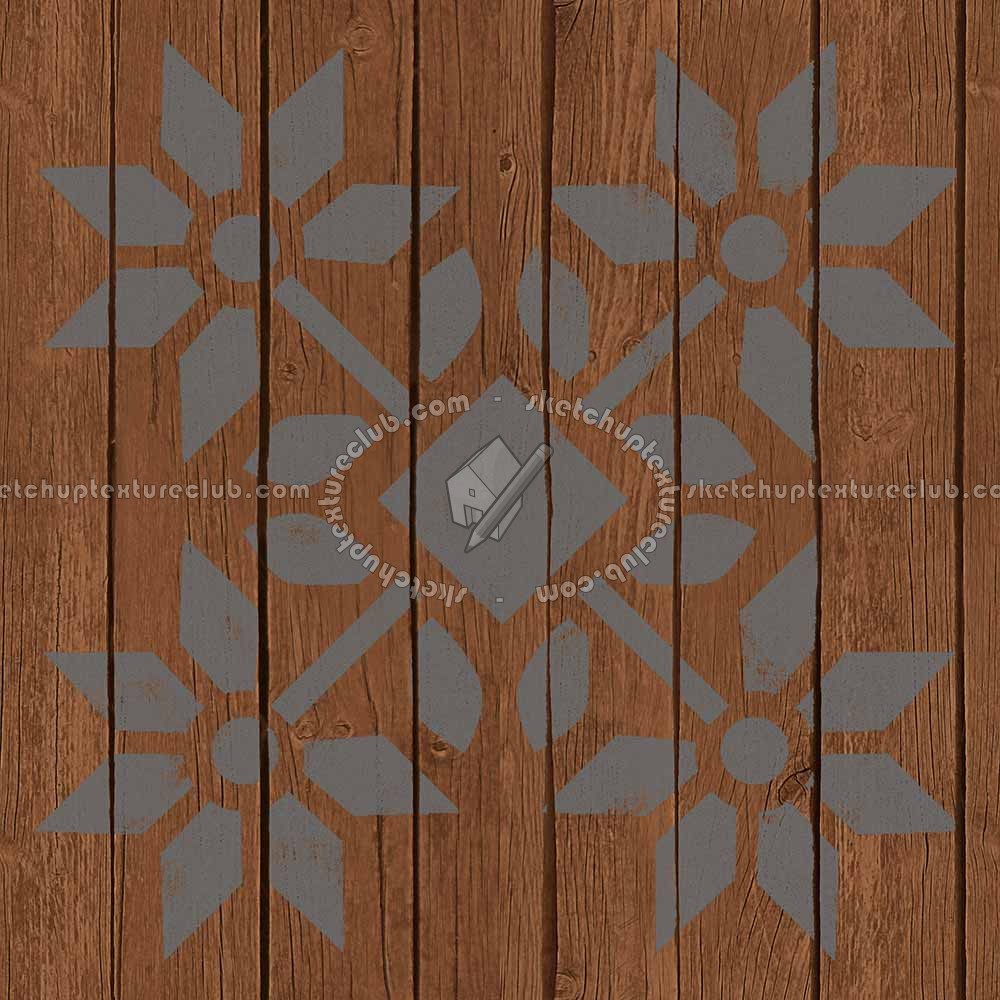 Textures   -   ARCHITECTURE   -   WOOD FLOORS   -   Decorated  - Parquet decorated stencil texture seamless 04698 (seamless)